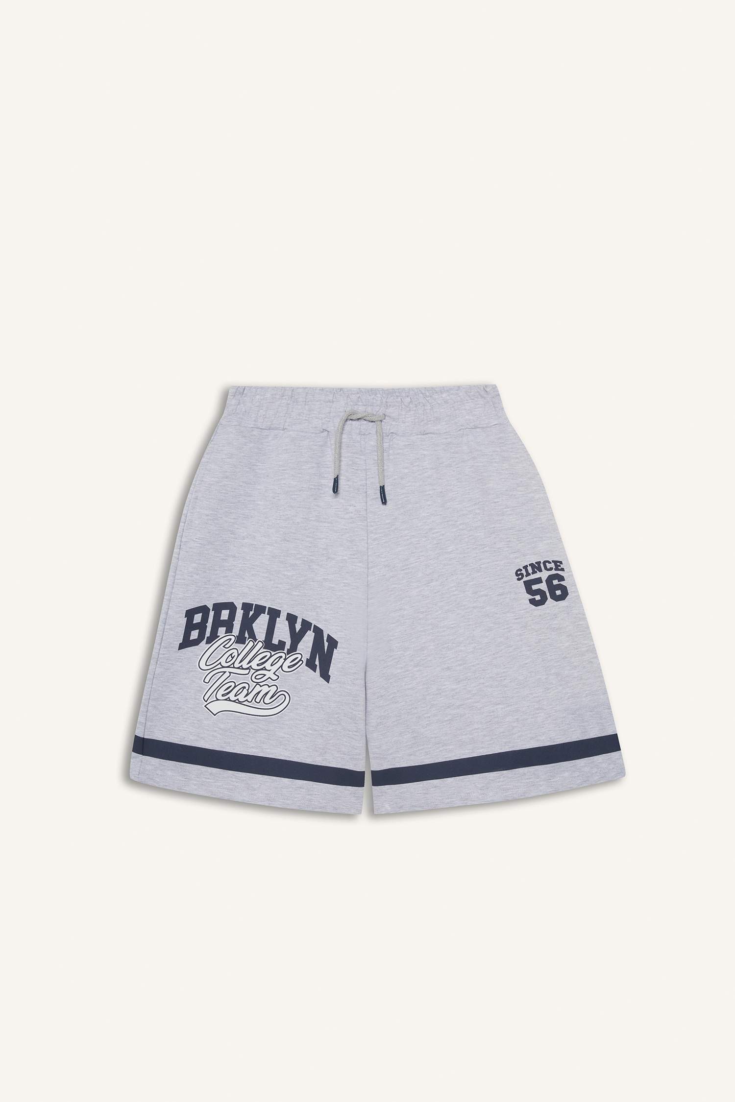 Детские шорты с принтом и резинкой на поясе