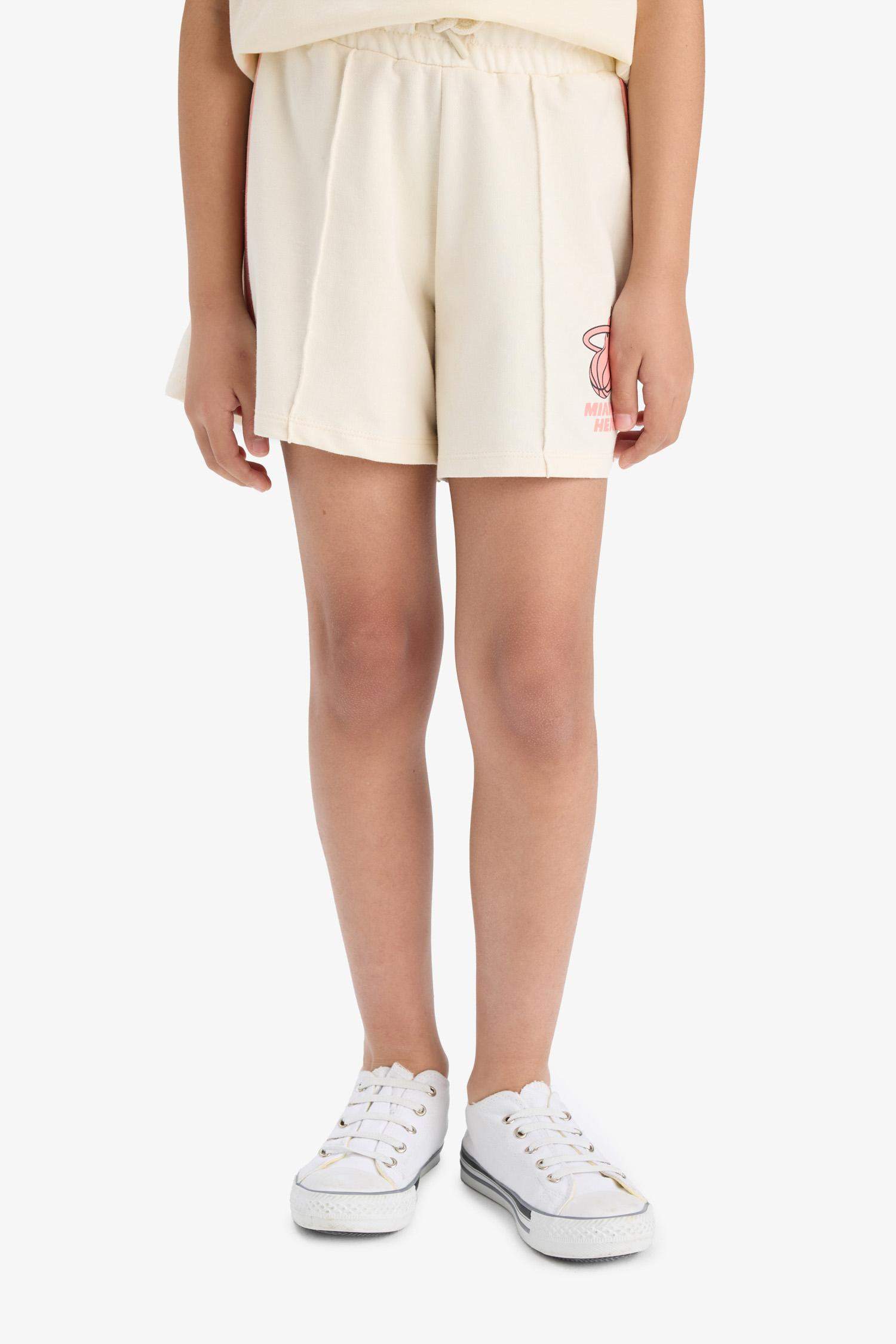 Kız Çocuk NBA Miami Heat Beli Lastikli Şort