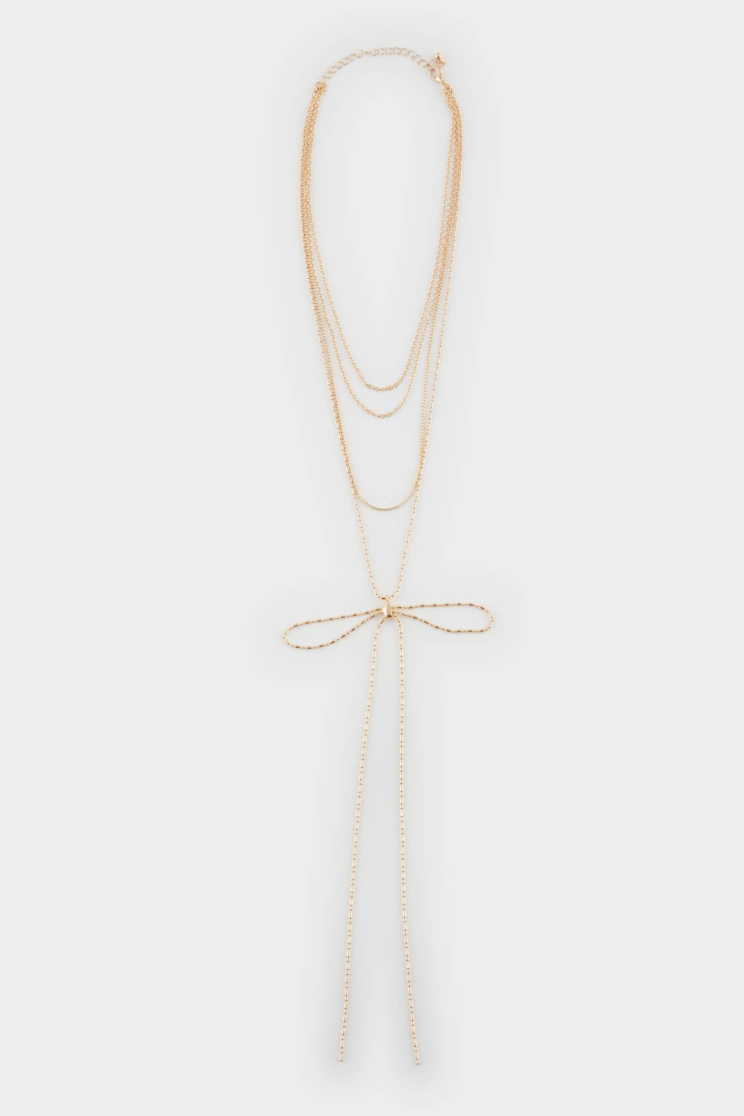 Kadın 4'lü Fiyonk Gold Kolye