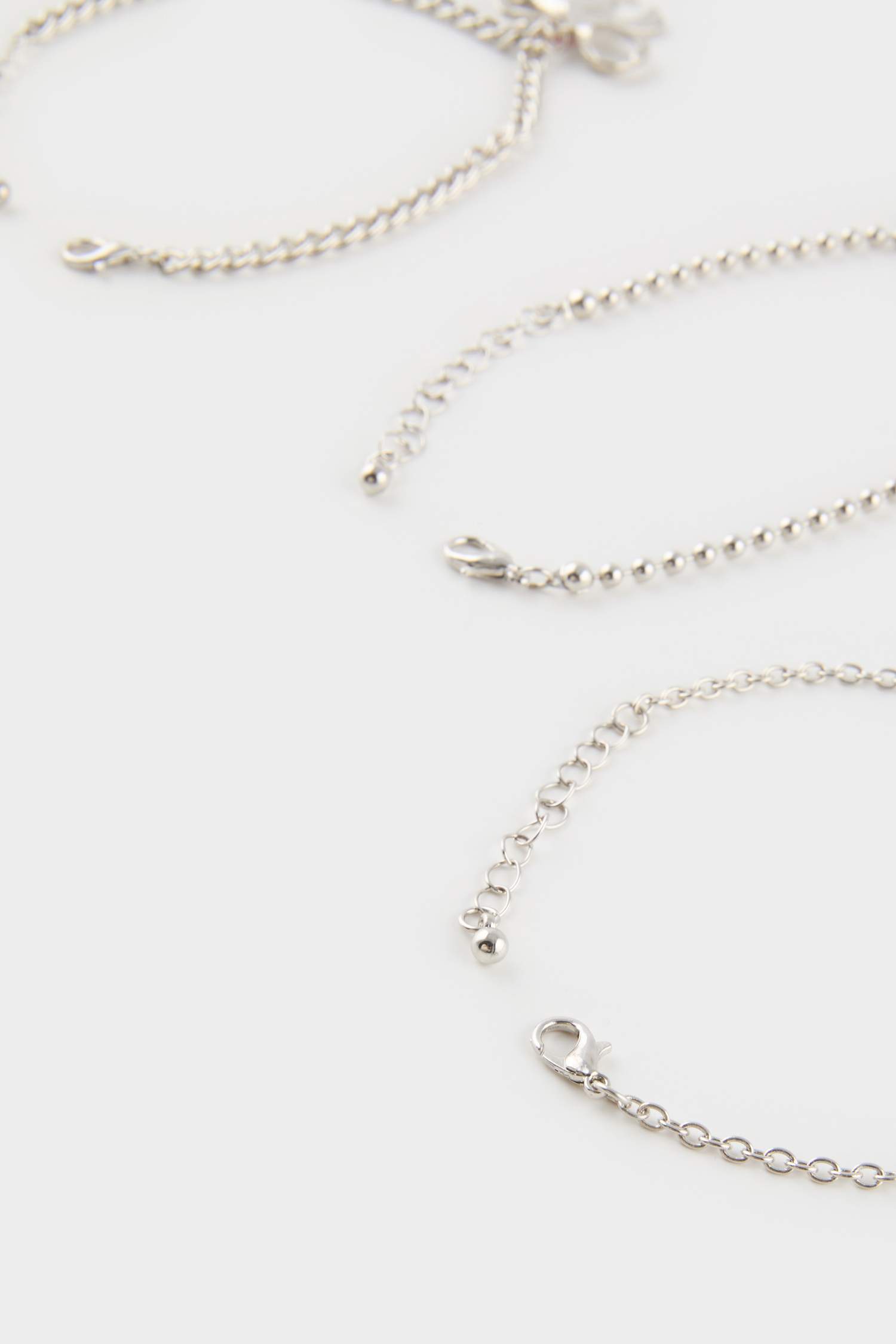 Kadın Pembe Taşlı 3'lü Silver Bileklik