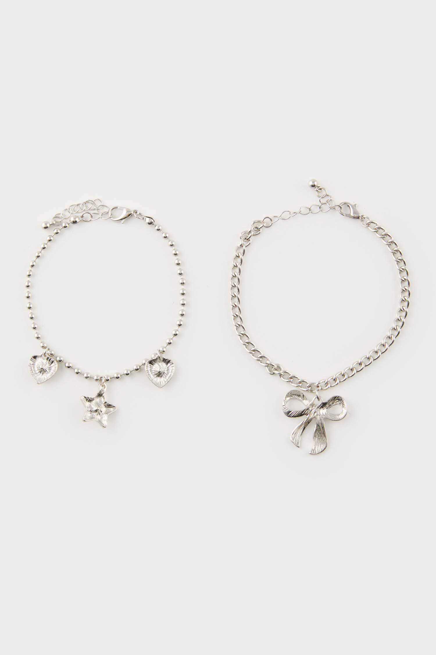 Kadın Pembe Taşlı 3'lü Silver Bileklik