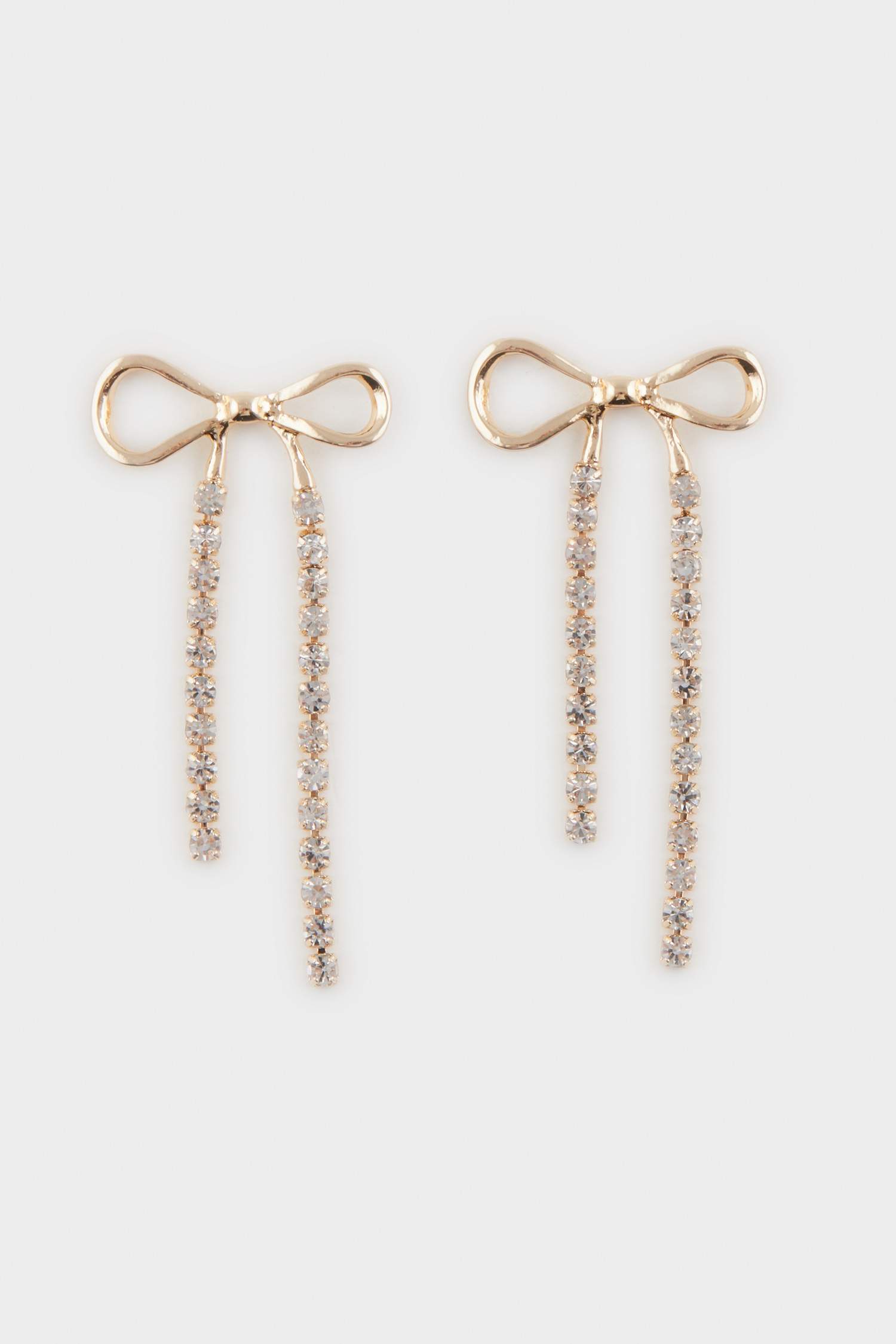 Kadın Kurdele Gold Küpe