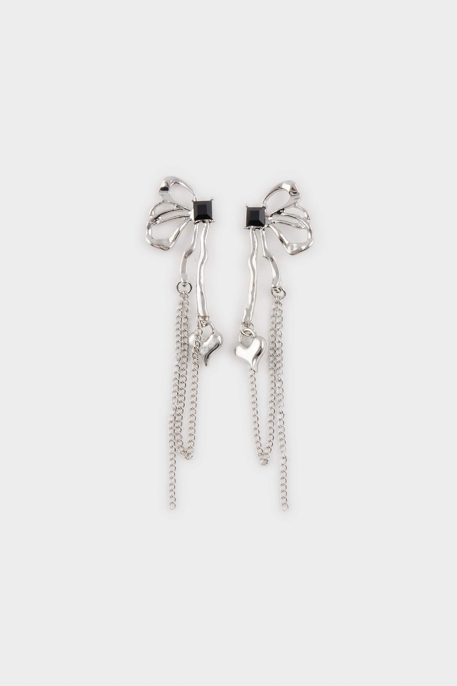 Woman Silver Dangle Earrings