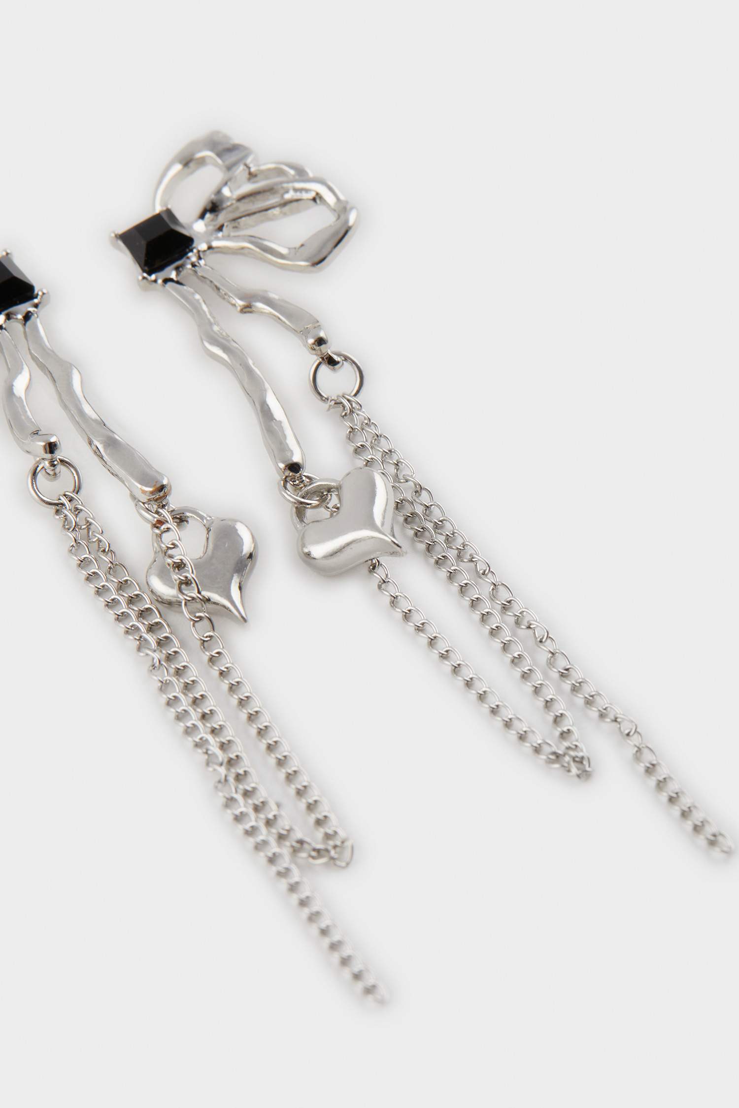 Woman Silver Dangle Earrings