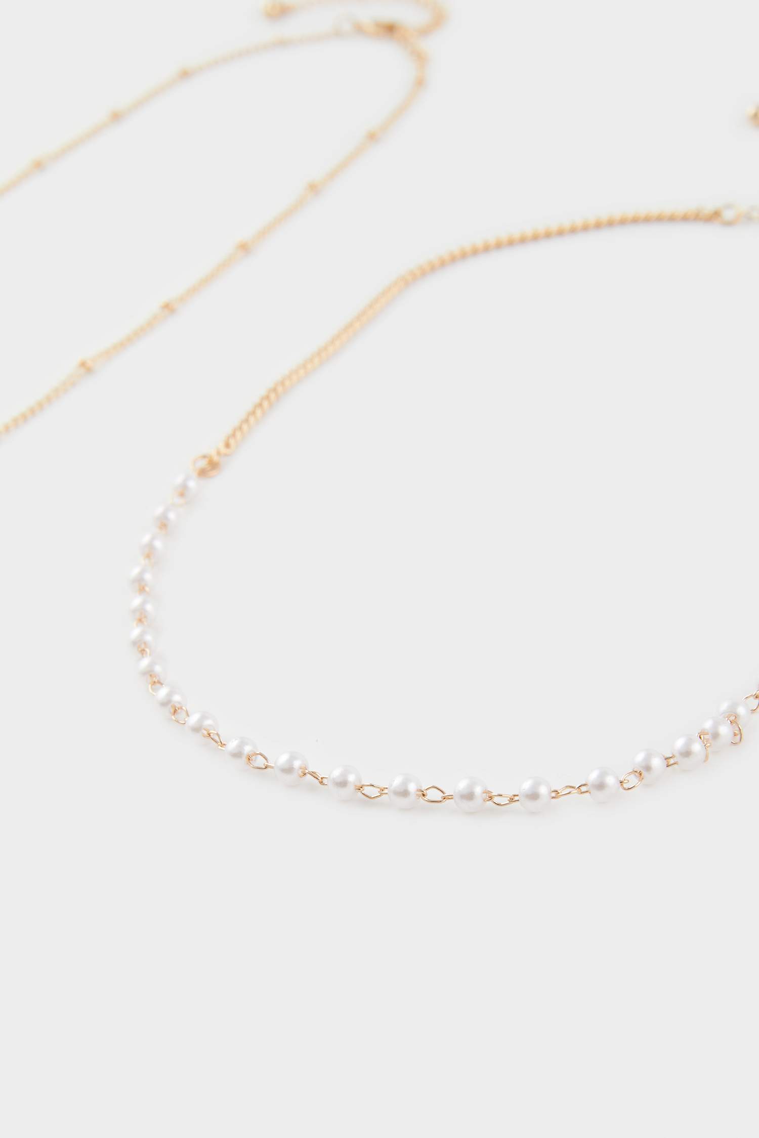 Kadın 3'lü Gold Kolye