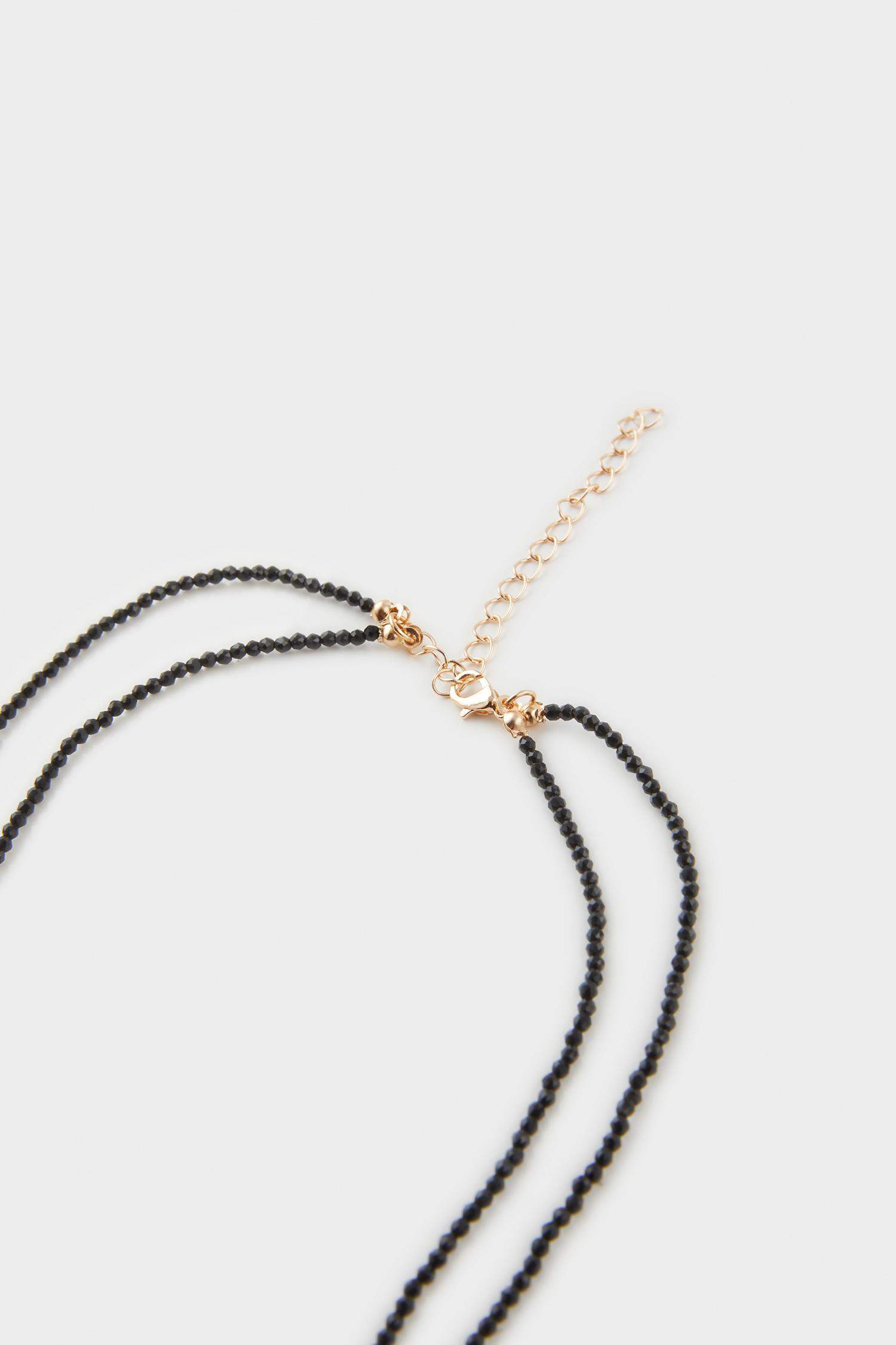 Collier cordon noir pour femme