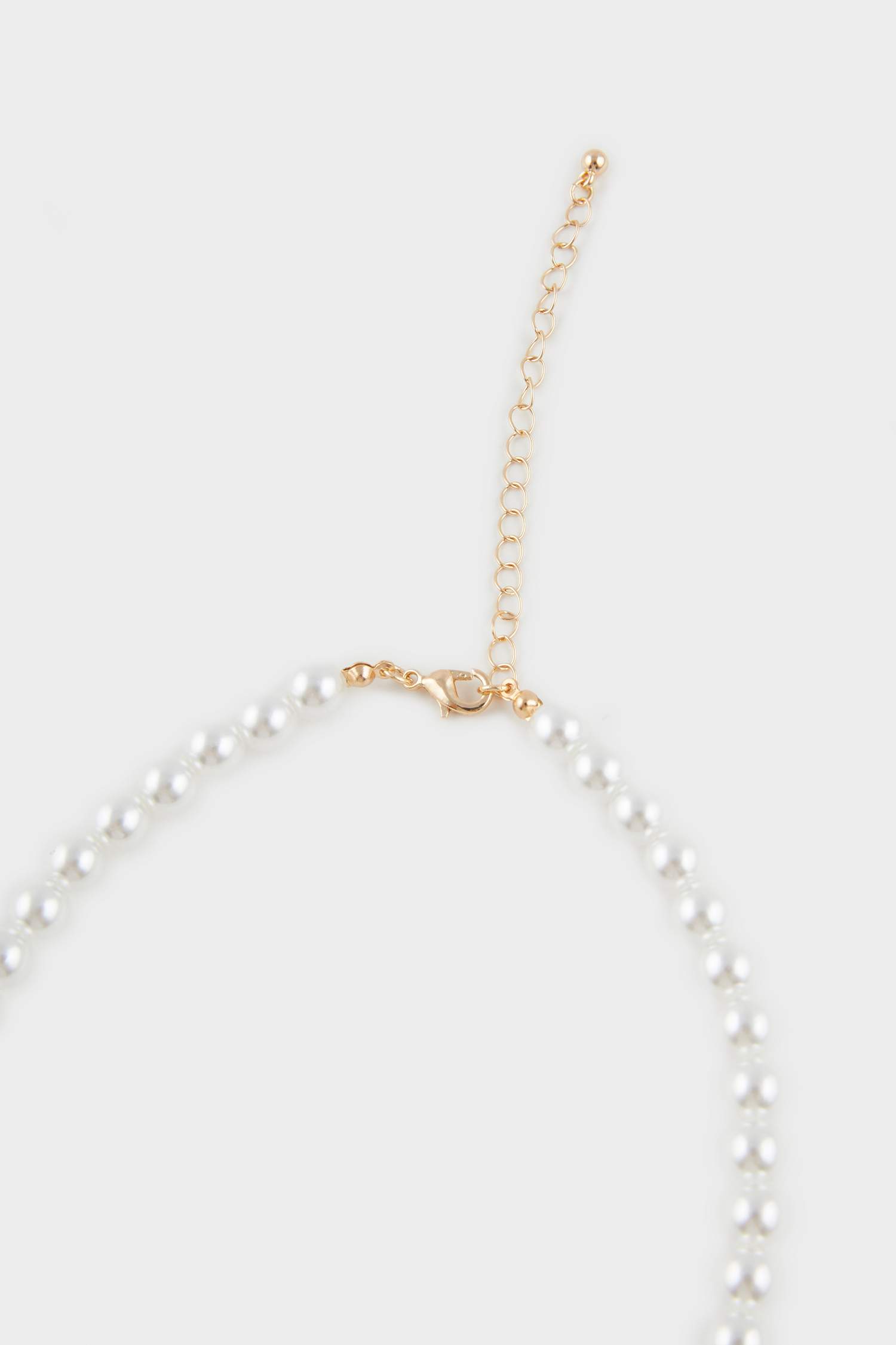 Kadın İncili Gold Kurdeleli Kolye