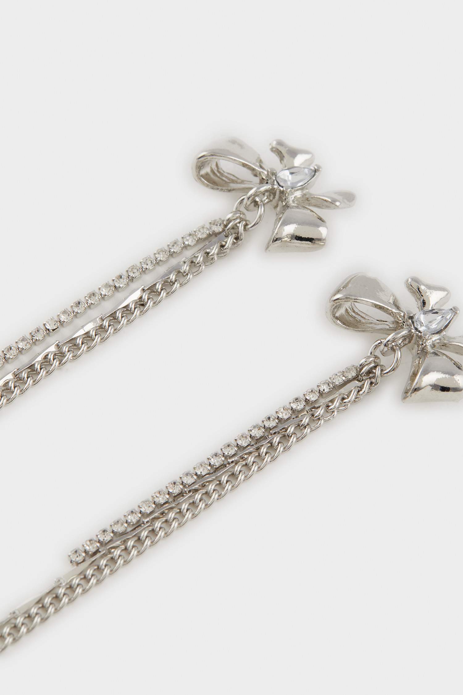 Kadın 2'li Sallantılı Silver Küpe