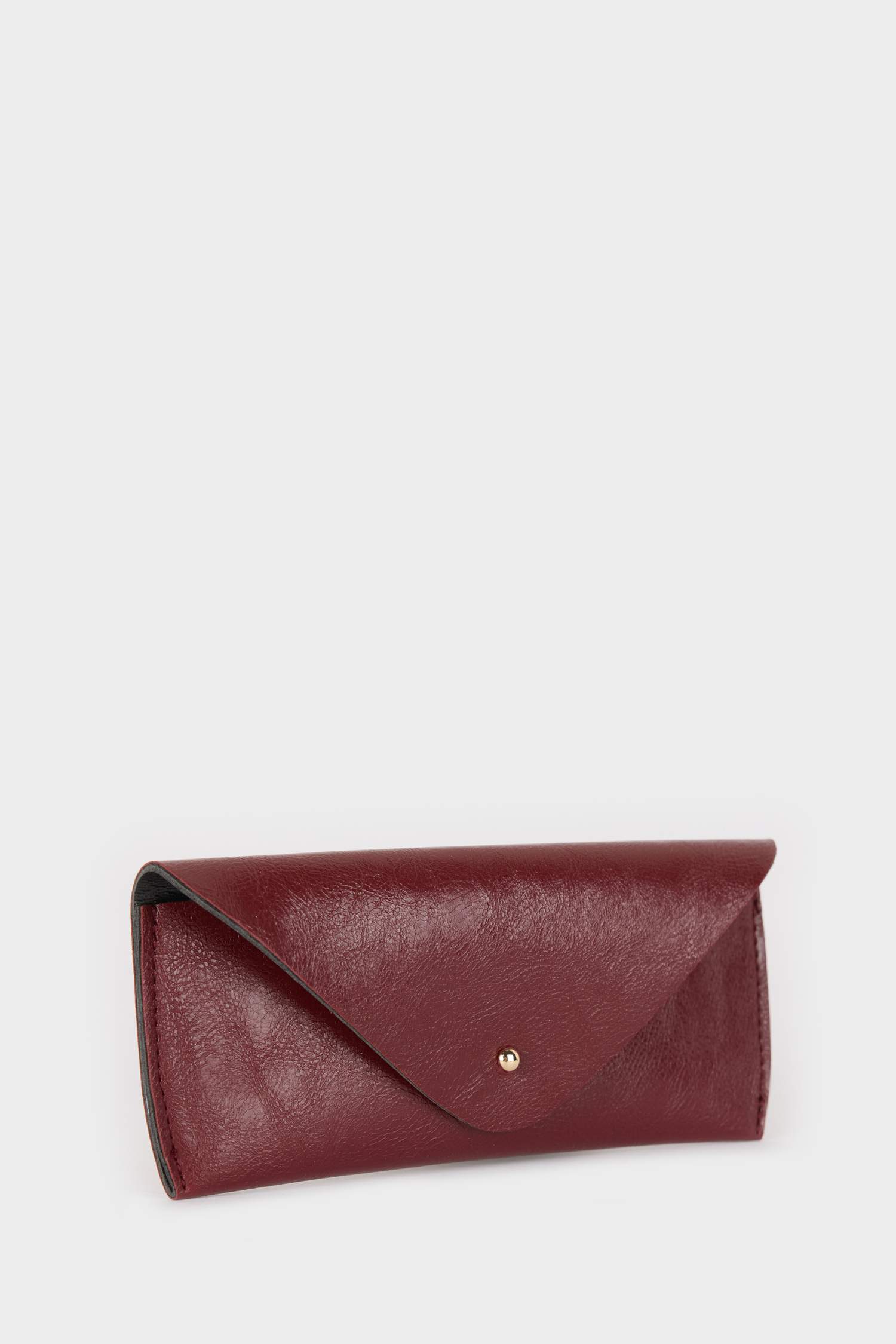 Woman Faux Leather Sunglasses Case