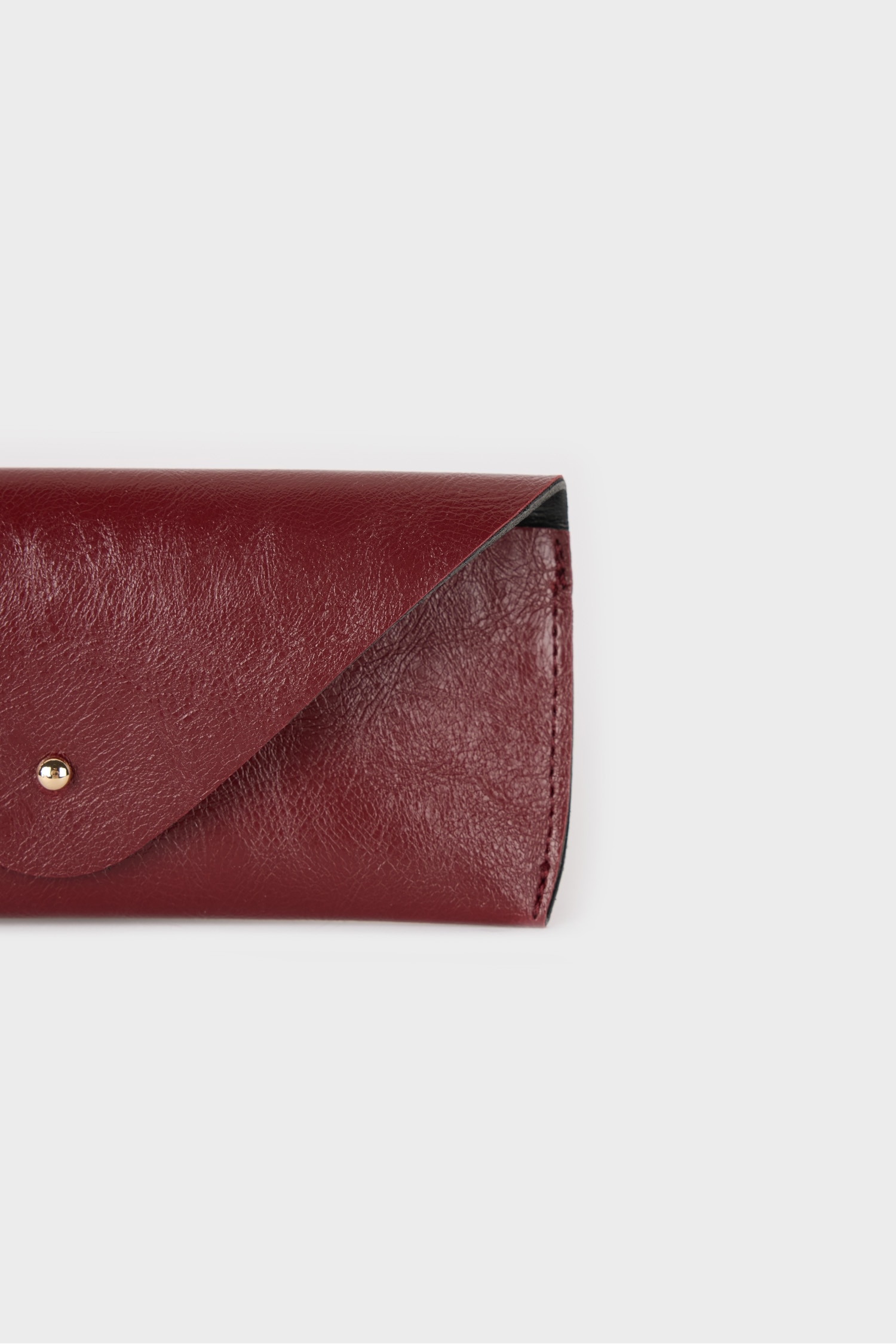 Woman Faux Leather Sunglasses Case