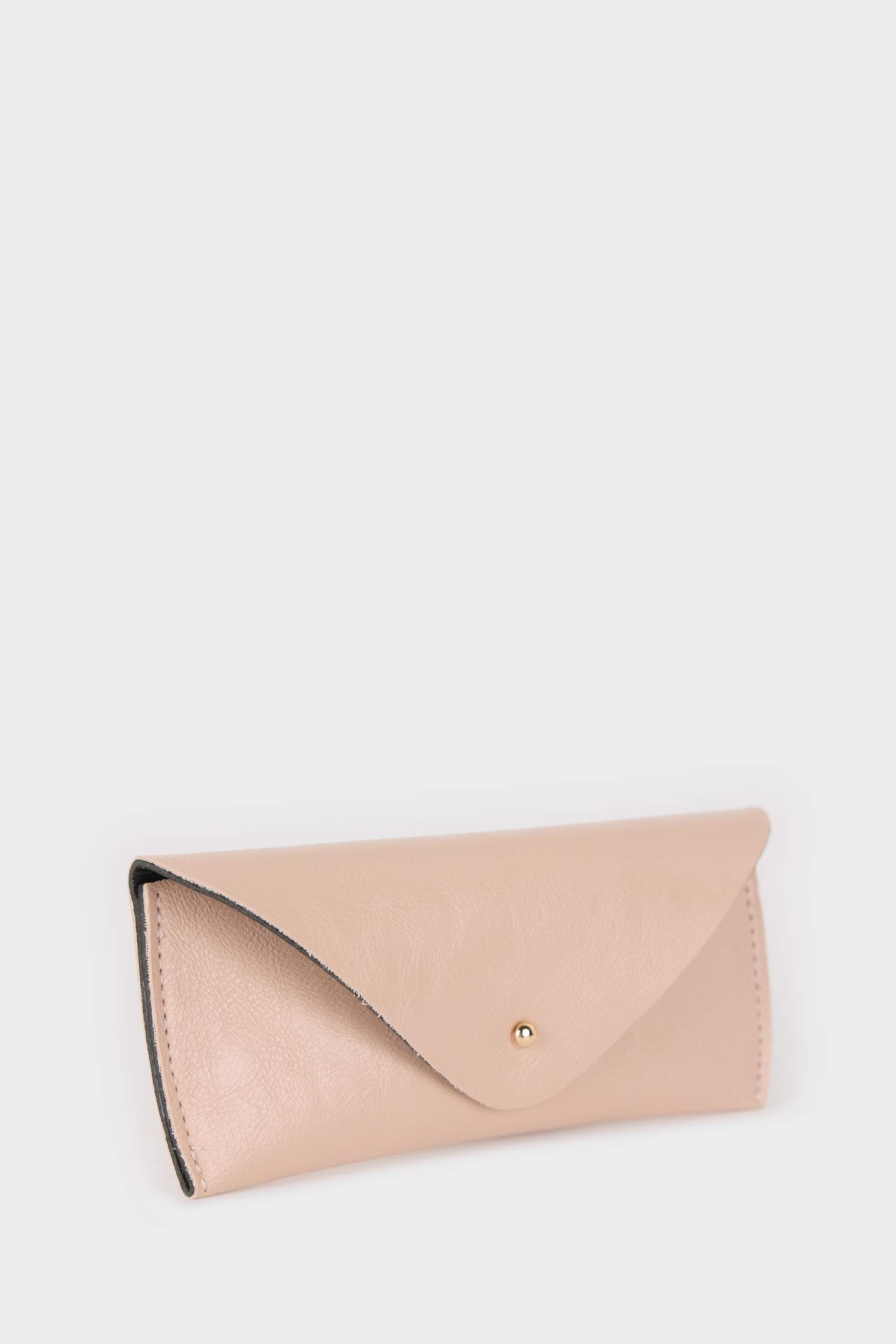 Woman Faux Leather Sunglasses Case