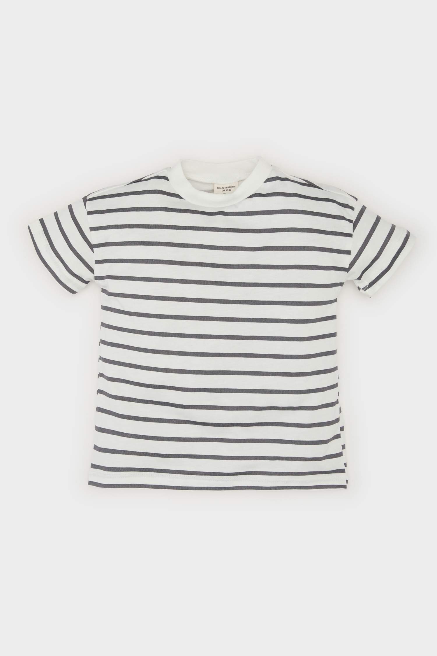 Baby Boy Crew Neck Striped T-Shirt