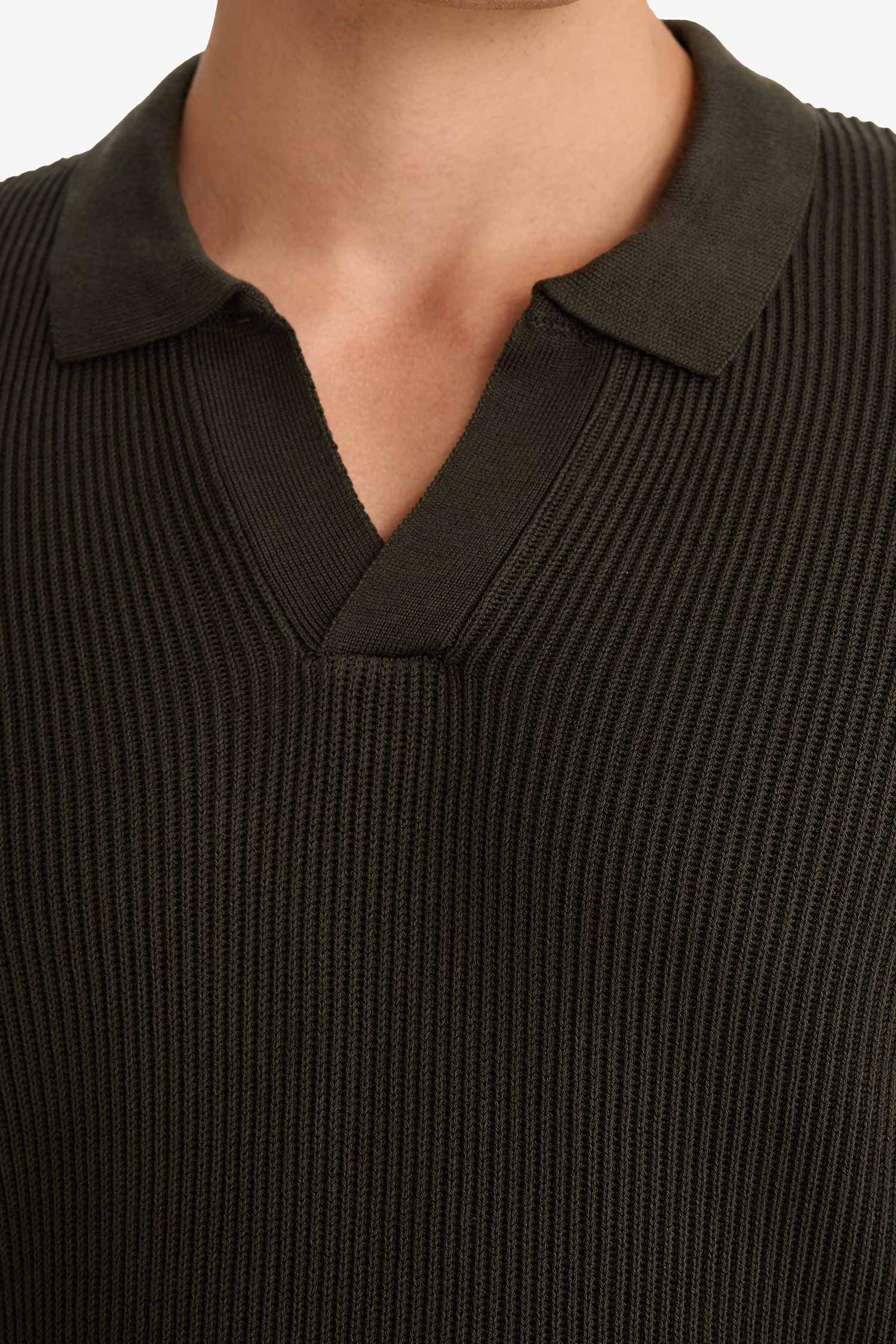 Standart Fit Polo Yaka Triko Kazak 