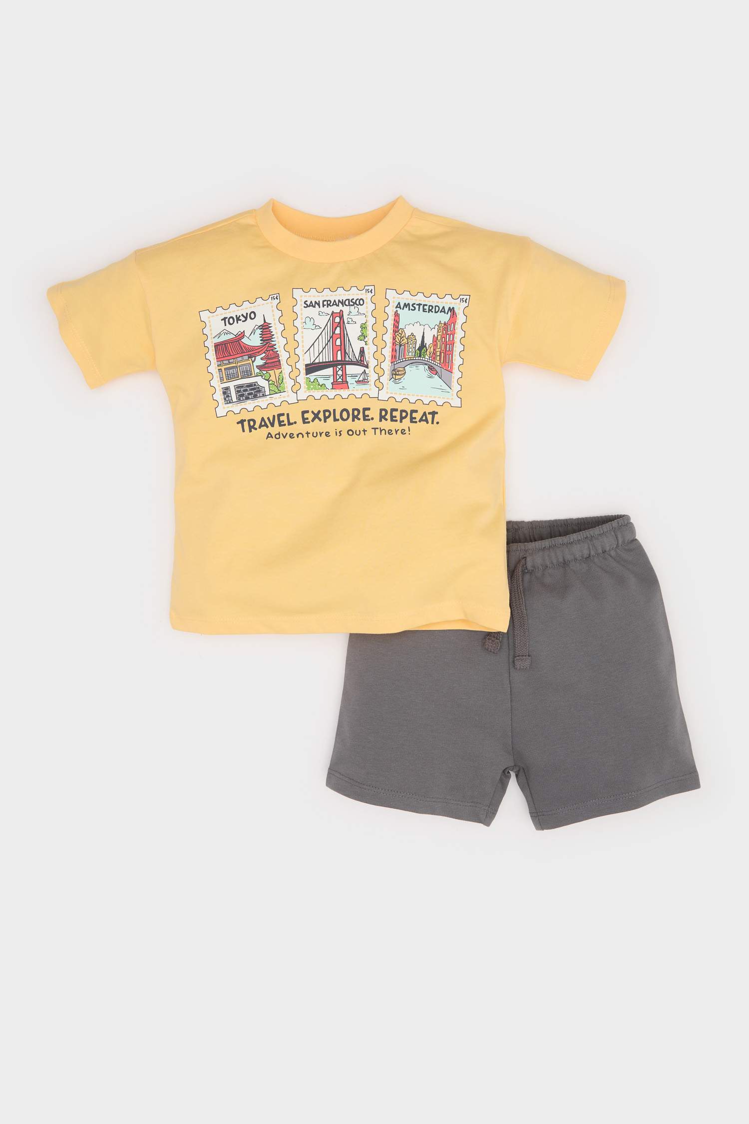 Baby Boy Printed T-Shirt Shorts 2 Piece Set