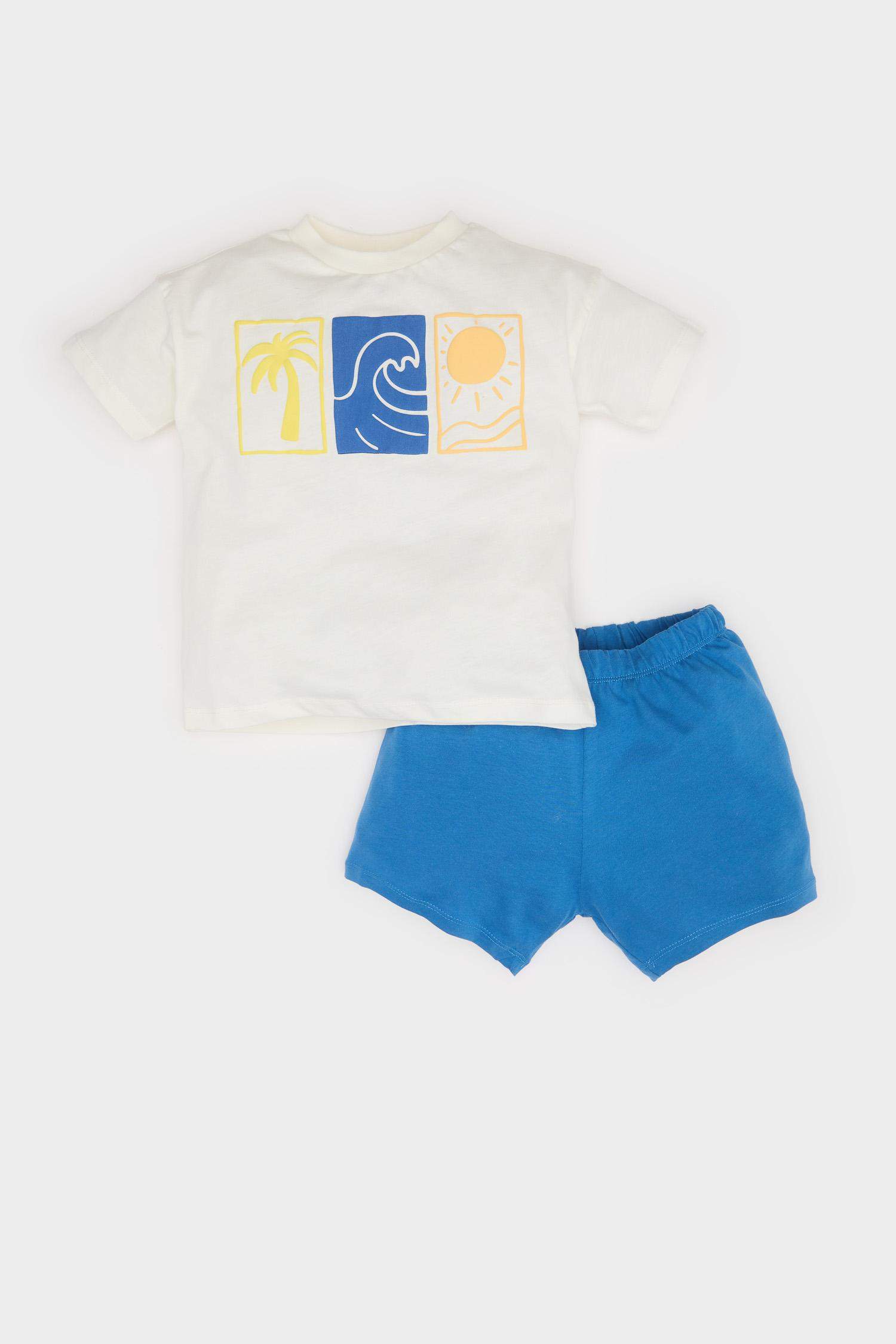 Baby Boy Palm Patterned 2 Piece Set