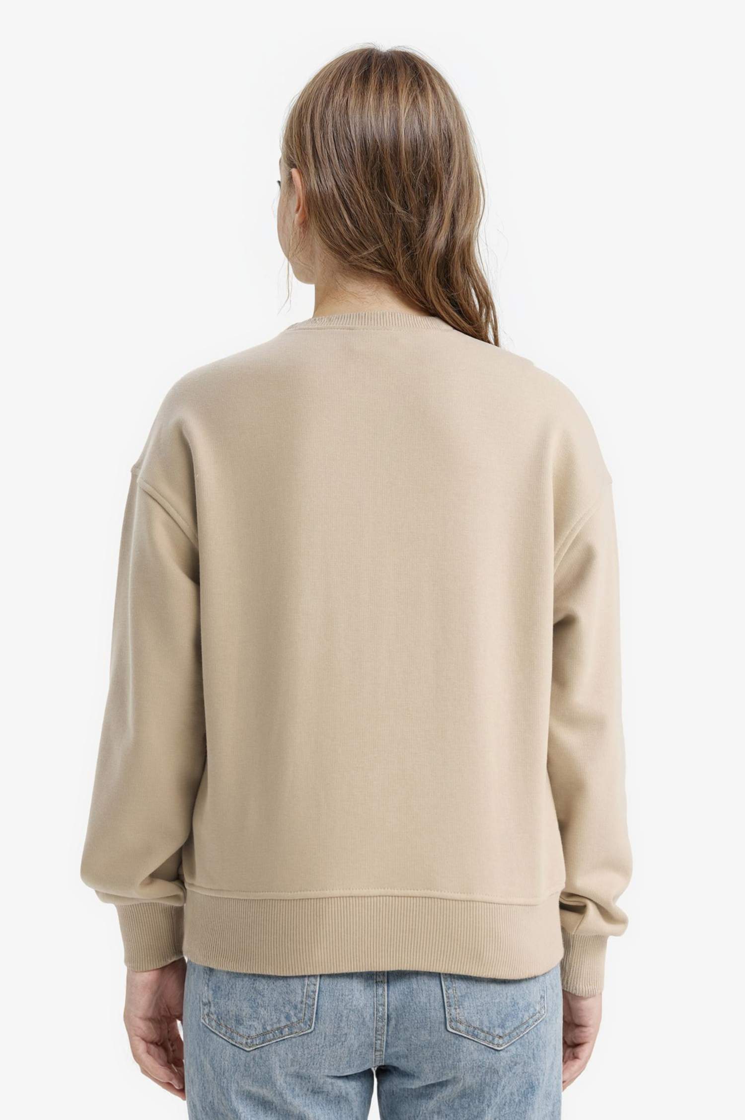 سويت شيرت بناتي مطبوع قصة مريحة