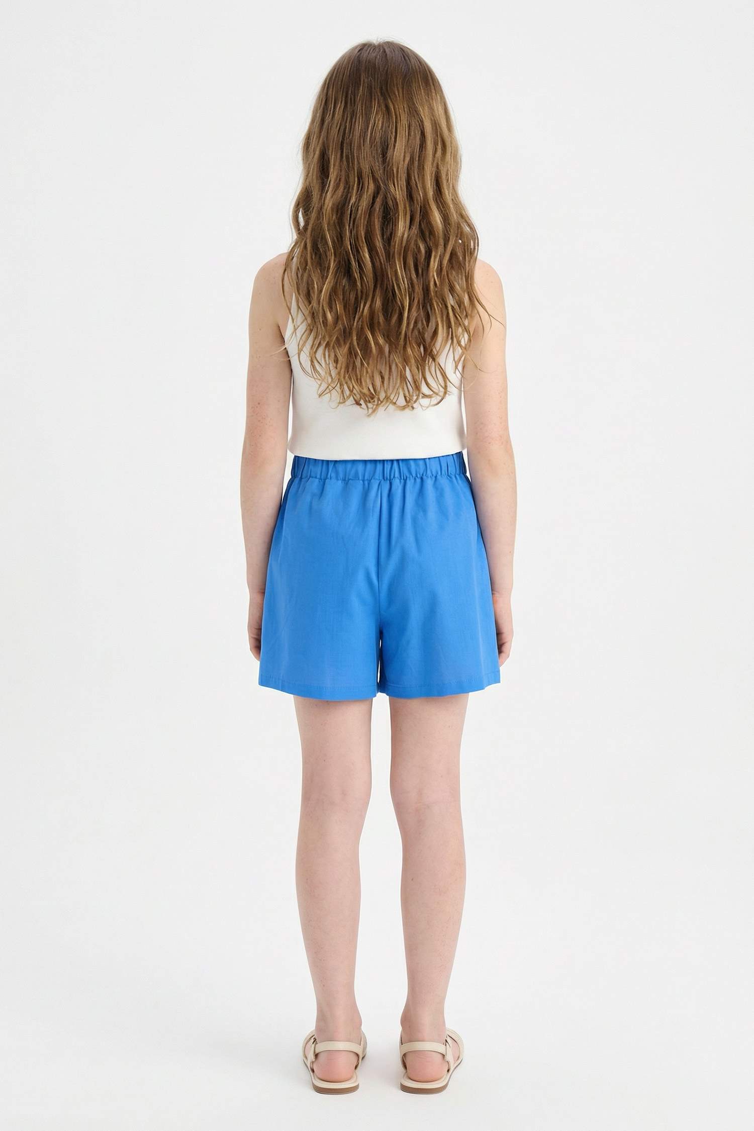 Girl Linen Look 2 Piece Set