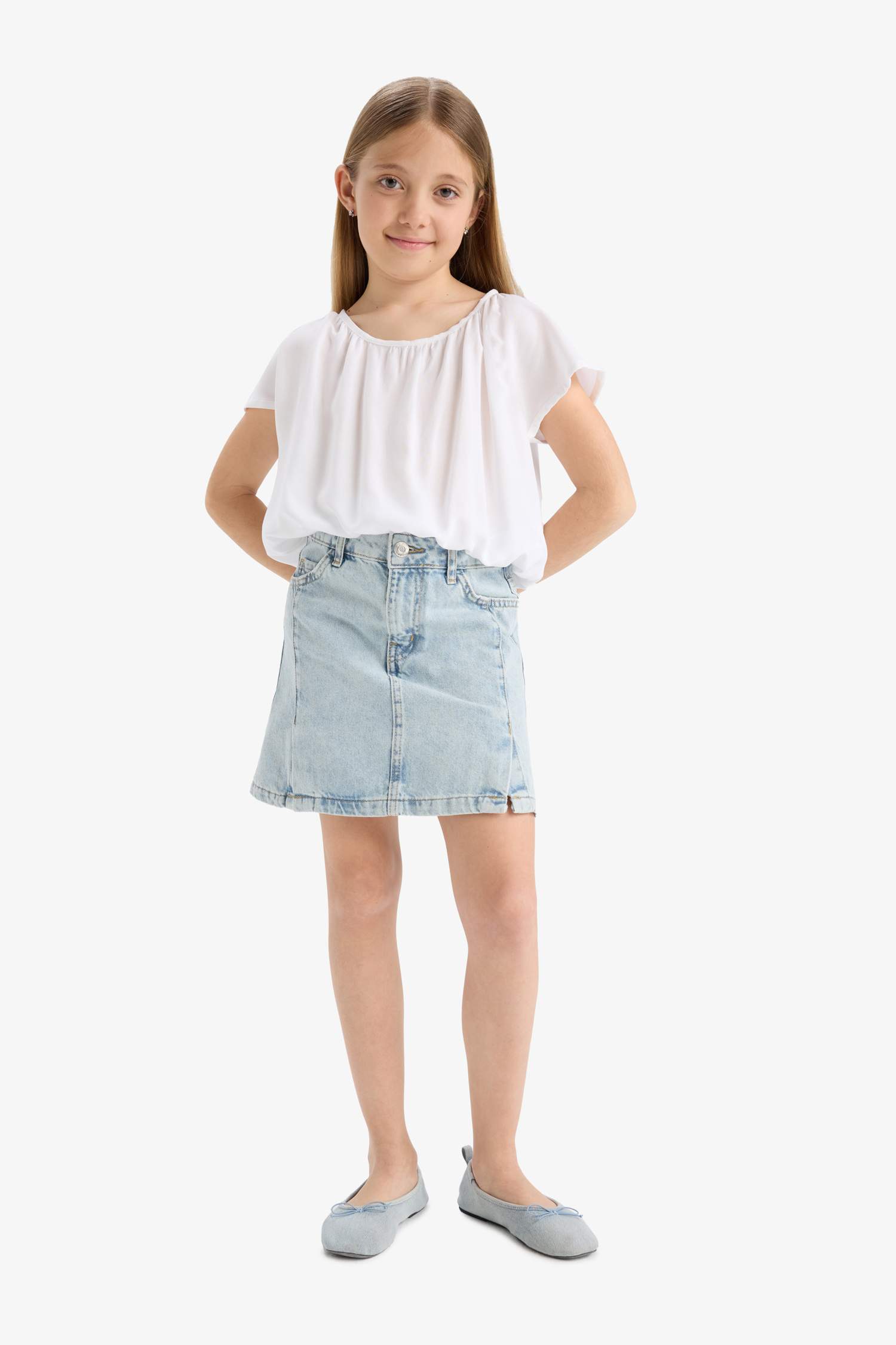 Girl Short Sleeve Blouse