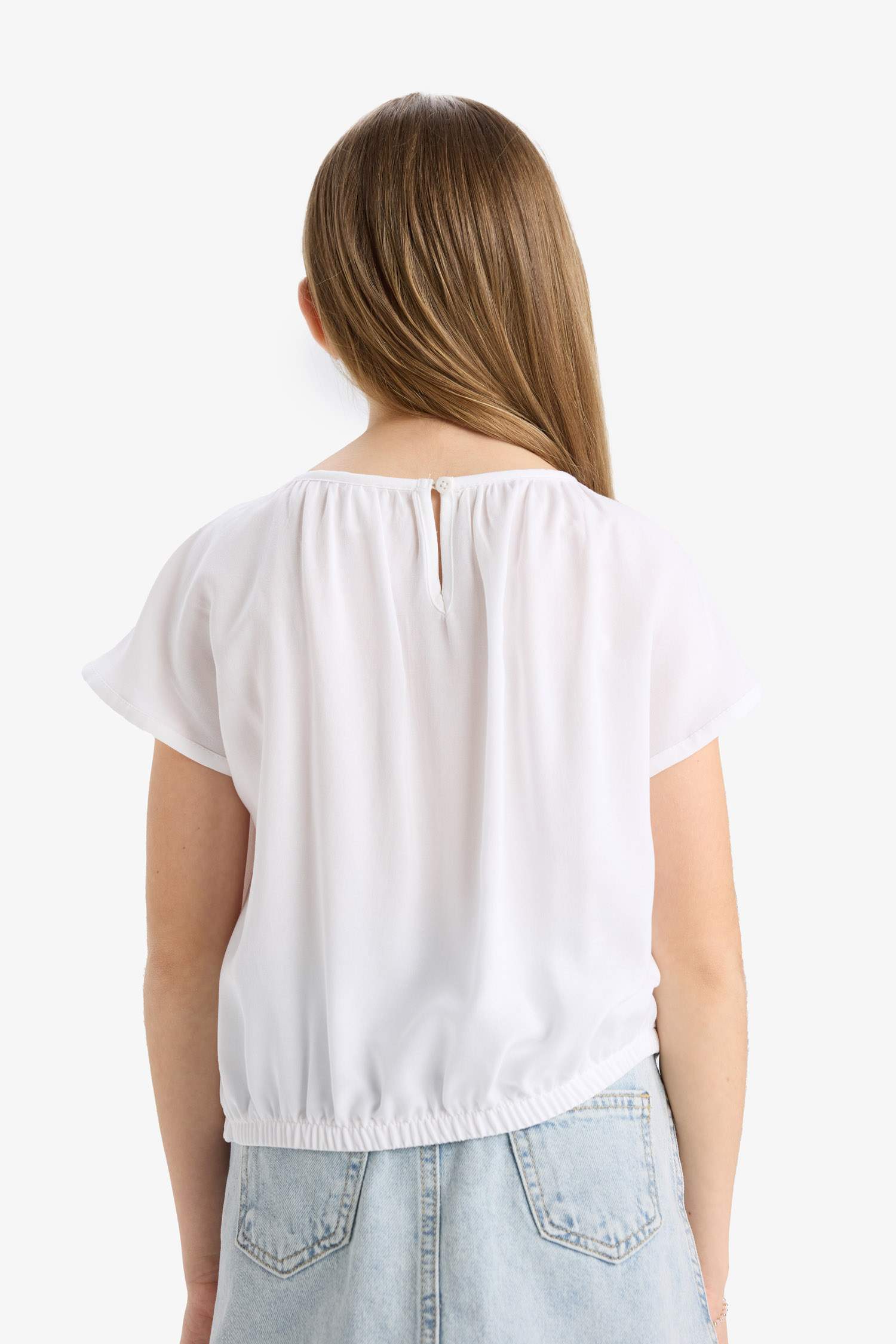 Girl Short Sleeve Blouse