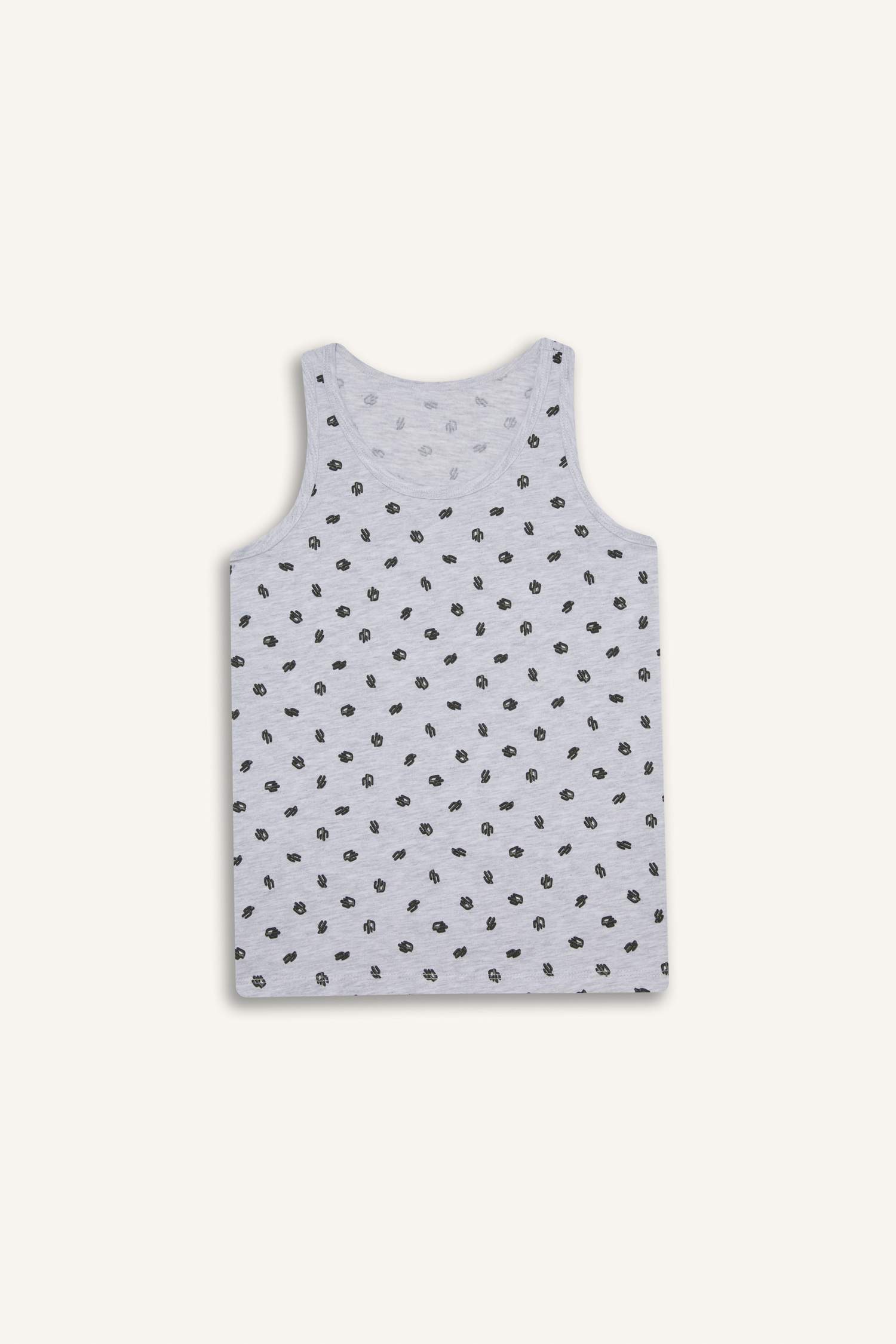 Erkek Çocuk Kaktüs Desenli 2'li Atlet