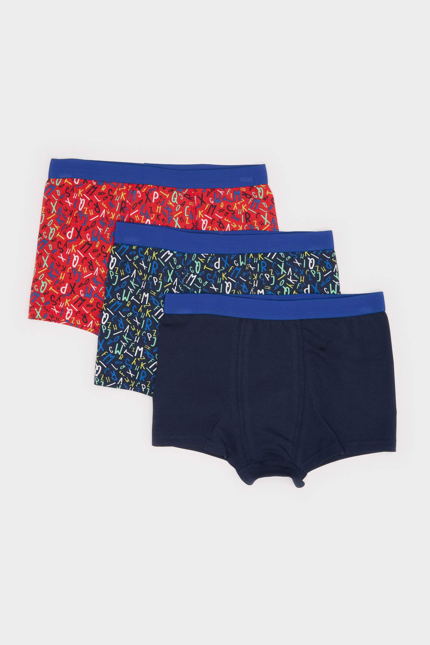 Erkek Çocuk Desenli 3'lü Boxer