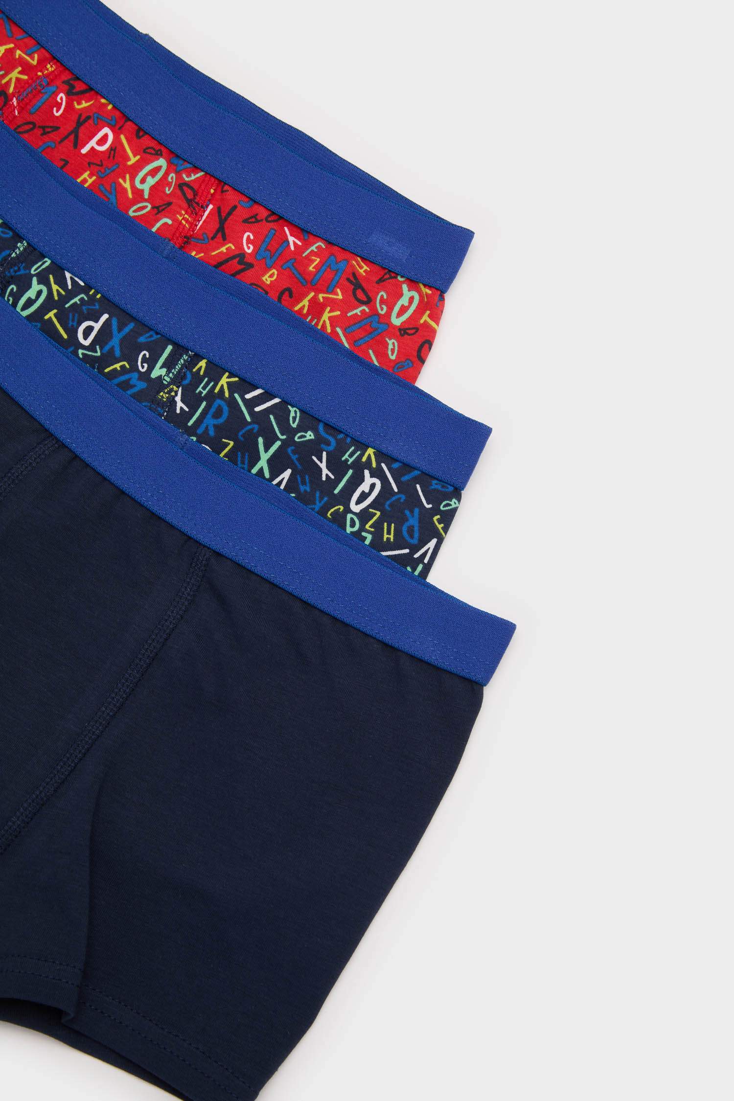 Erkek Çocuk Desenli 3'lü Boxer