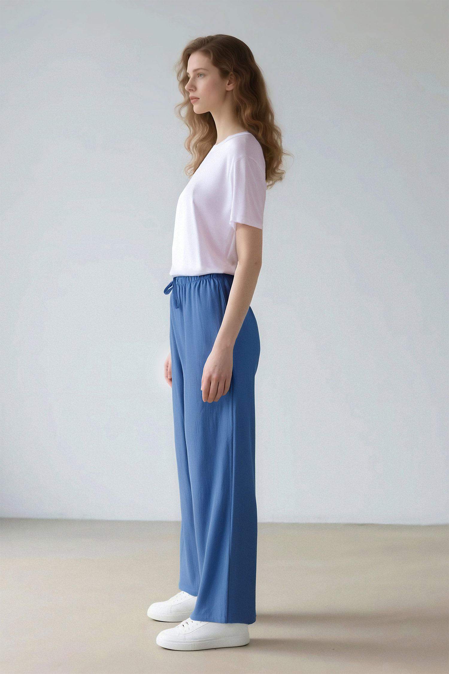 Wide Leg Geniş Bol Paça Aerobin Pantolon