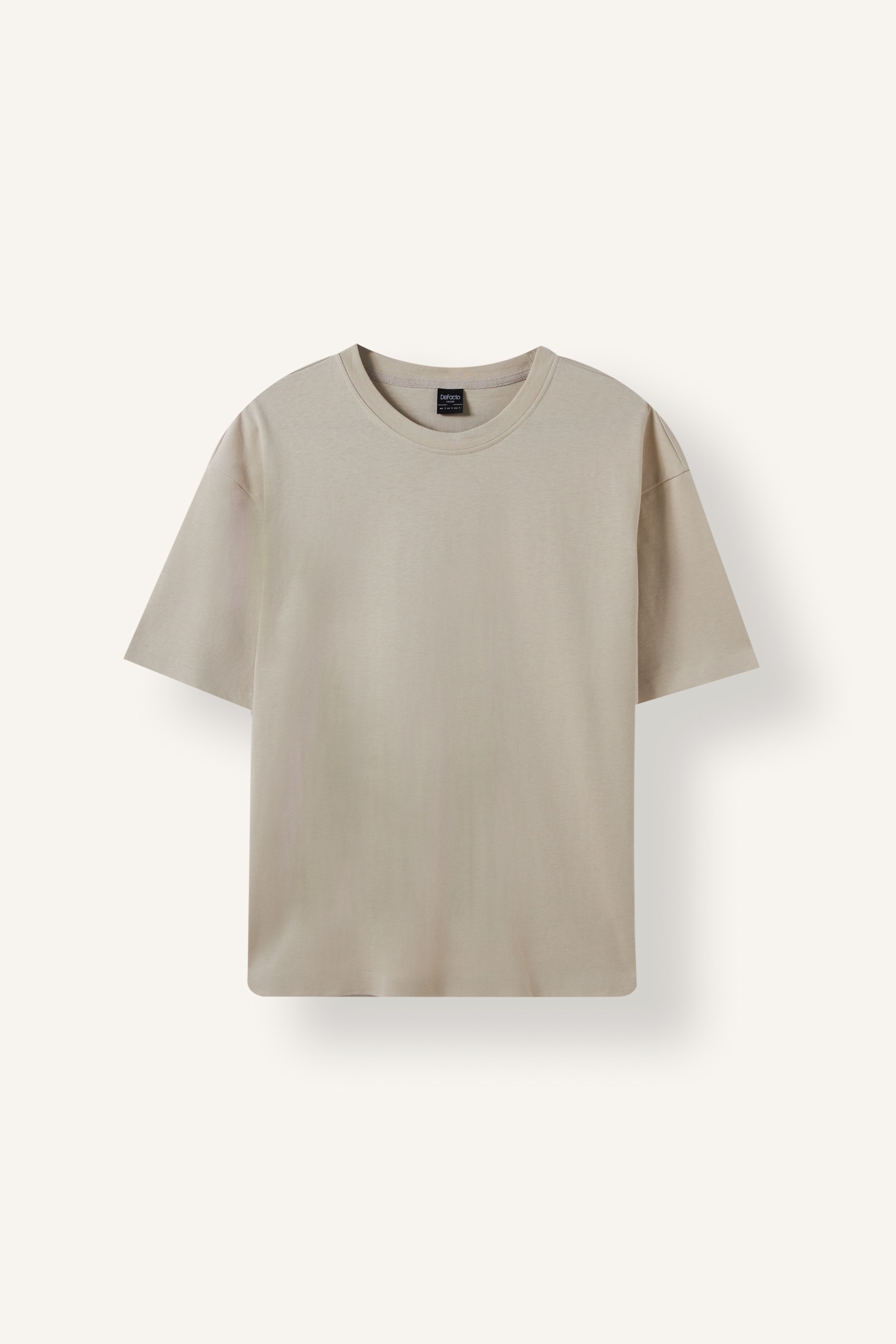 DeFacto %100 Pamuk Oversize Basic Kısa Kollu Tişört görsel 7