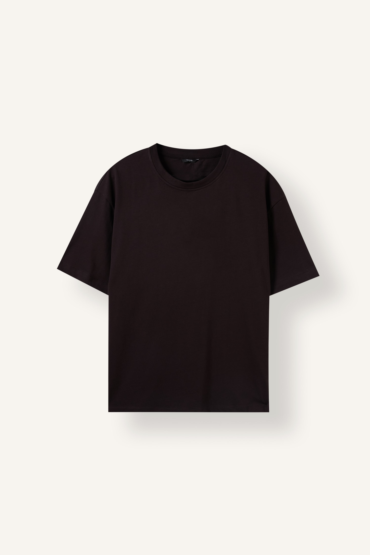 DeFacto %100 Pamuk Oversize Basic Kısa Kollu Tişört görsel 6
