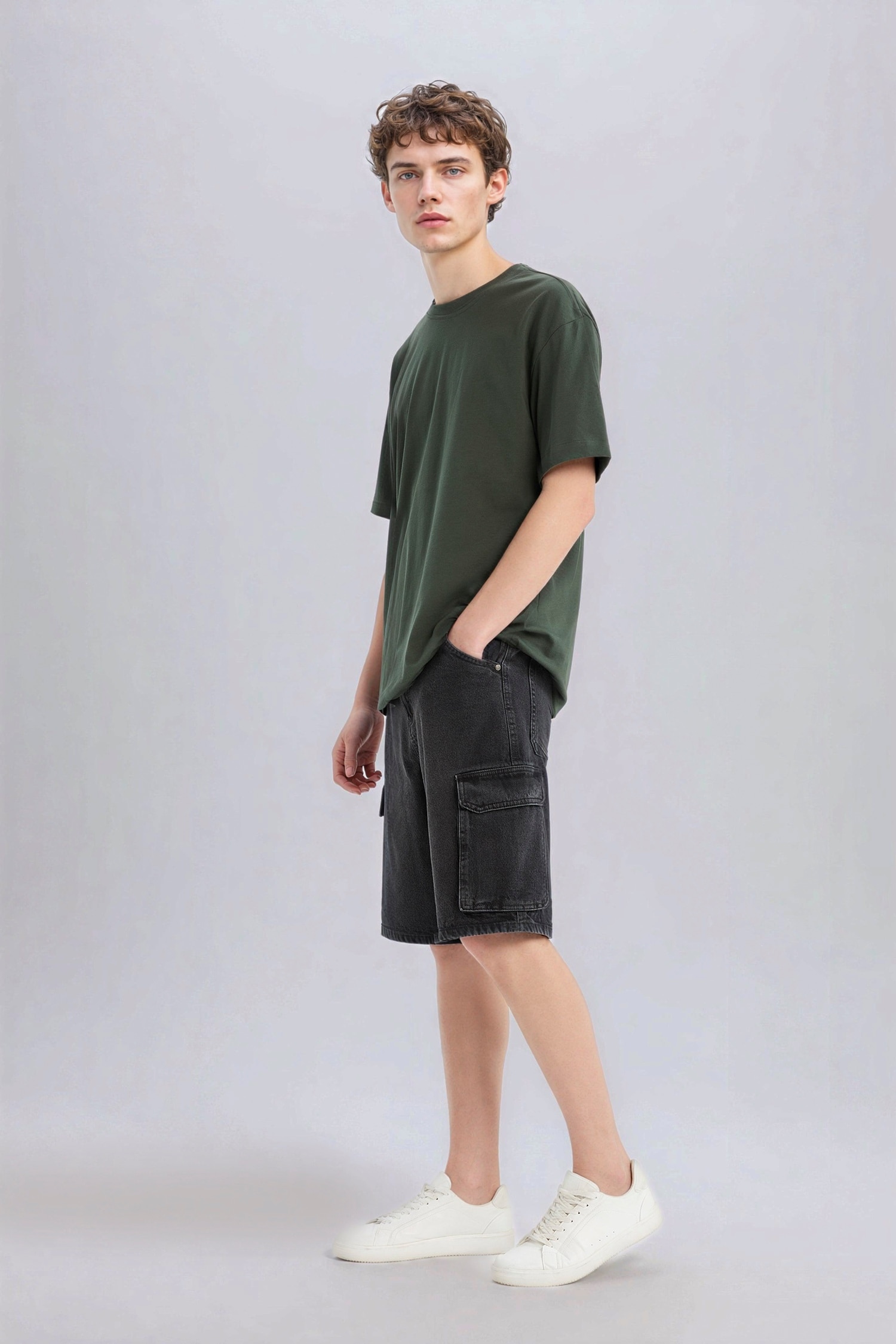 DeFacto %100 Pamuk Oversize Basic Kısa Kollu Tişört görsel 2