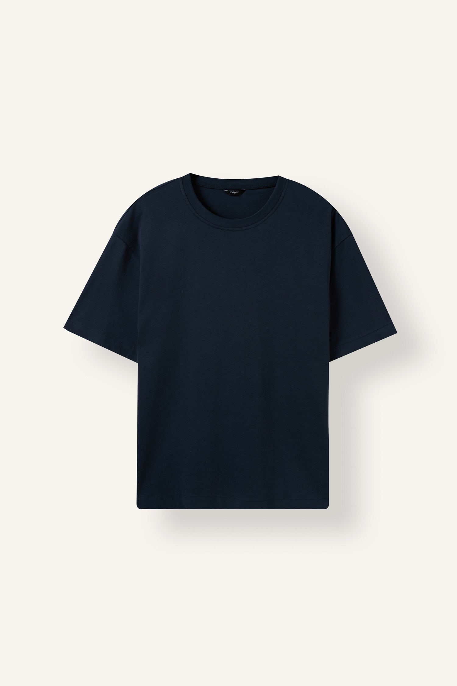 DeFacto %100 Pamuk Oversize Basic Kısa Kollu Tişört görsel 7