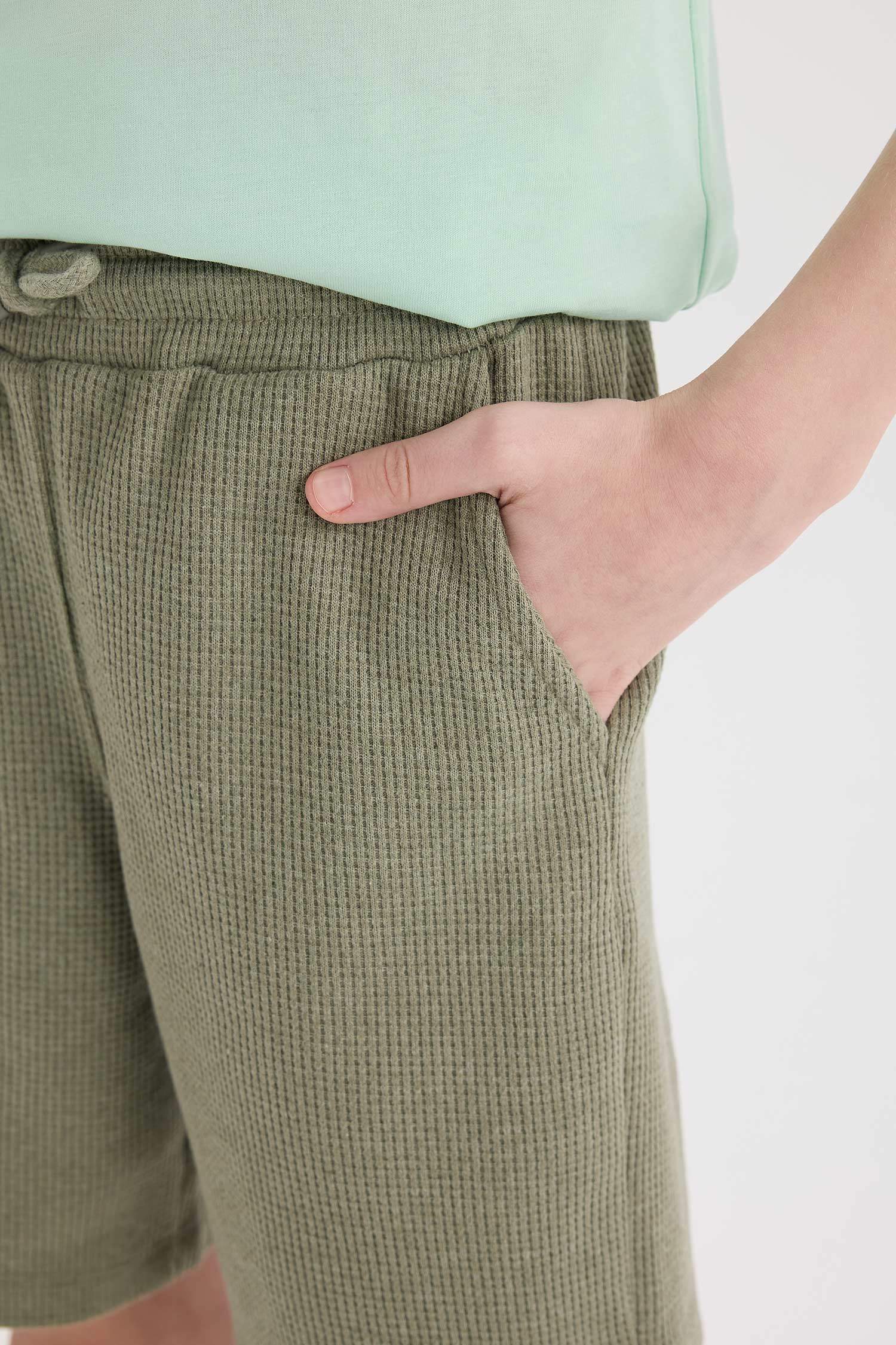 Мальчик Вафельные Шорты