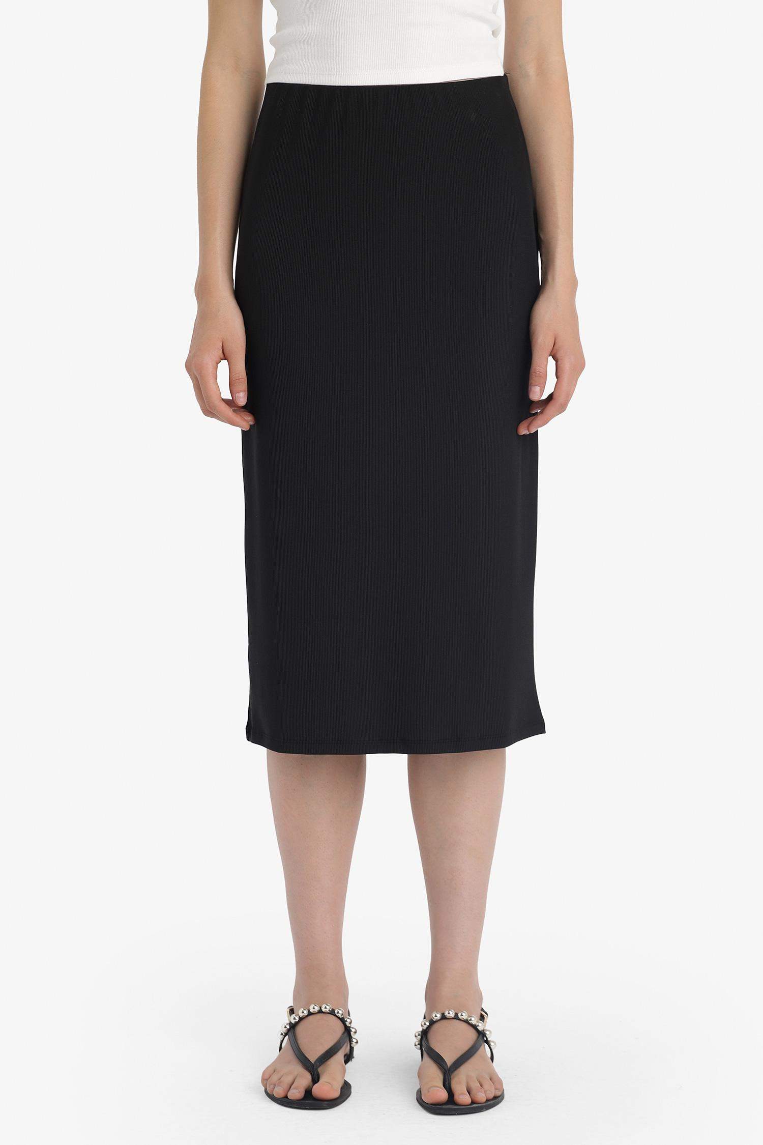 Pencil Skirt Camisole Normal Waist Midi Knitted Skirt