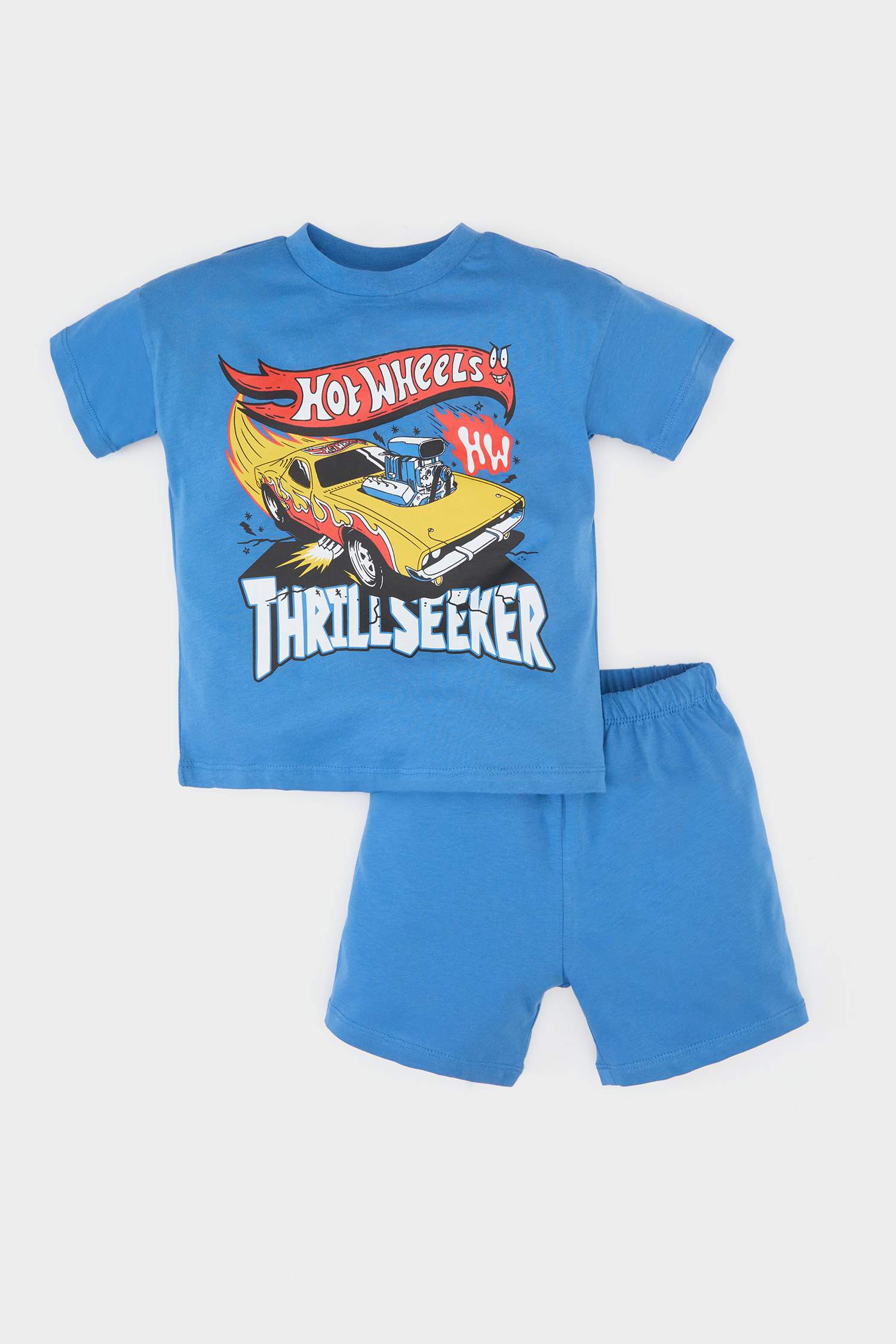 Ensemble T-shirt imprimé Hot Wheels et Short pour garçon