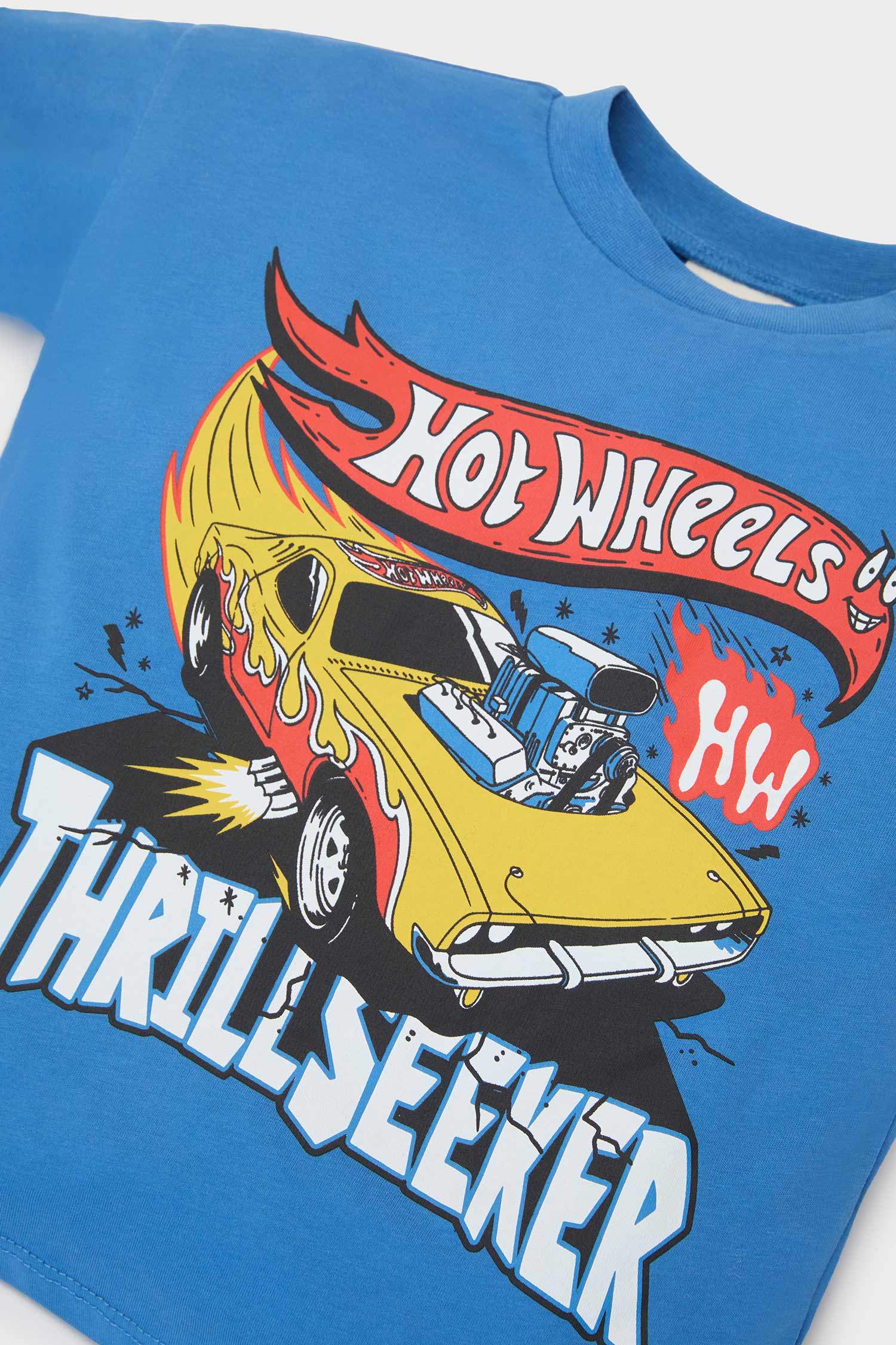 Ensemble T-shirt imprimé Hot Wheels et Short pour garçon