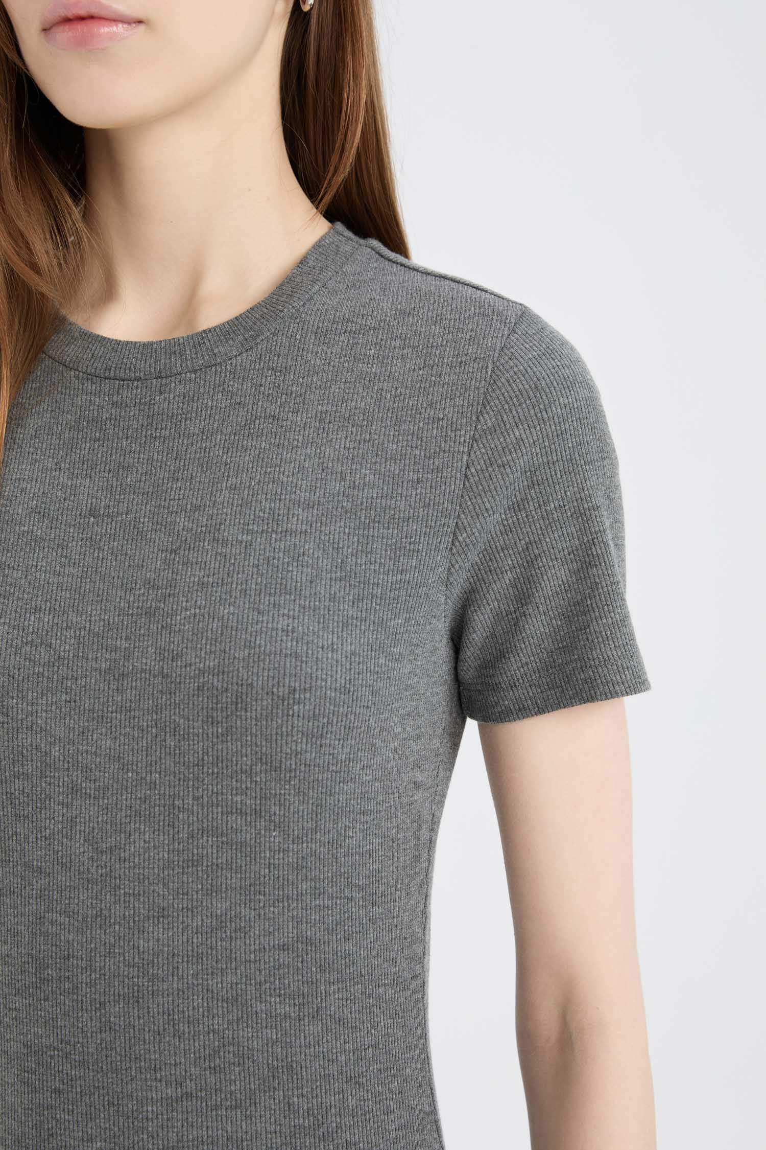 Bodycon Crew Neck Camisole Midi Dress