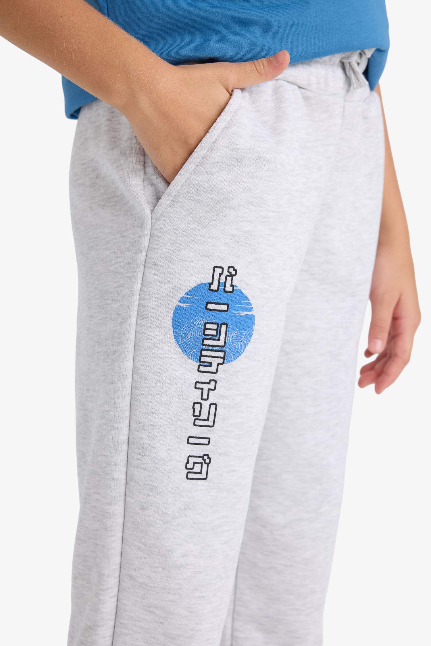 بنطلون سويت بانتس بناتي جوجر بأستك من تحت