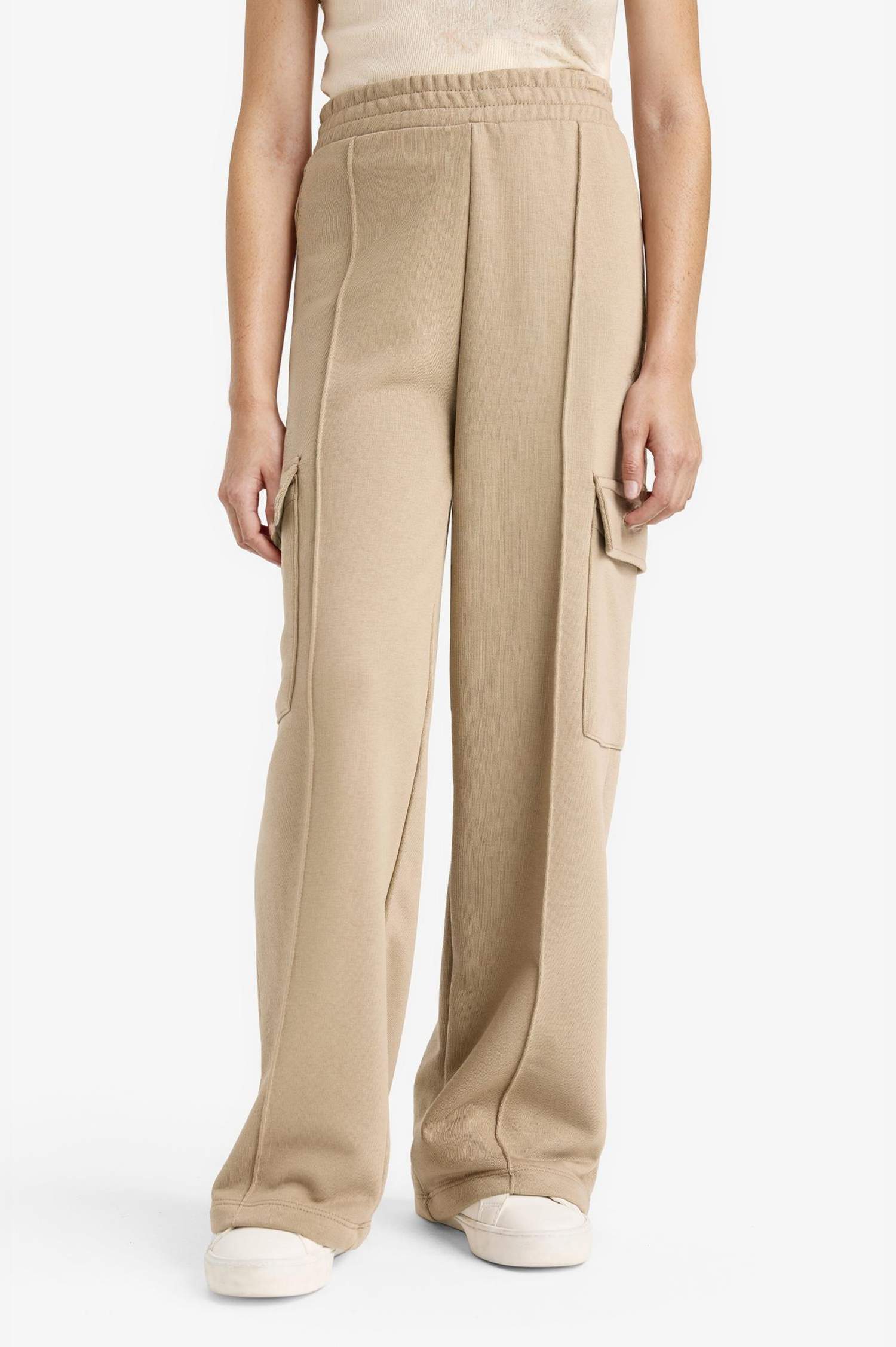 Широкие спортивные штаны для девочек на резинке в стиле карго