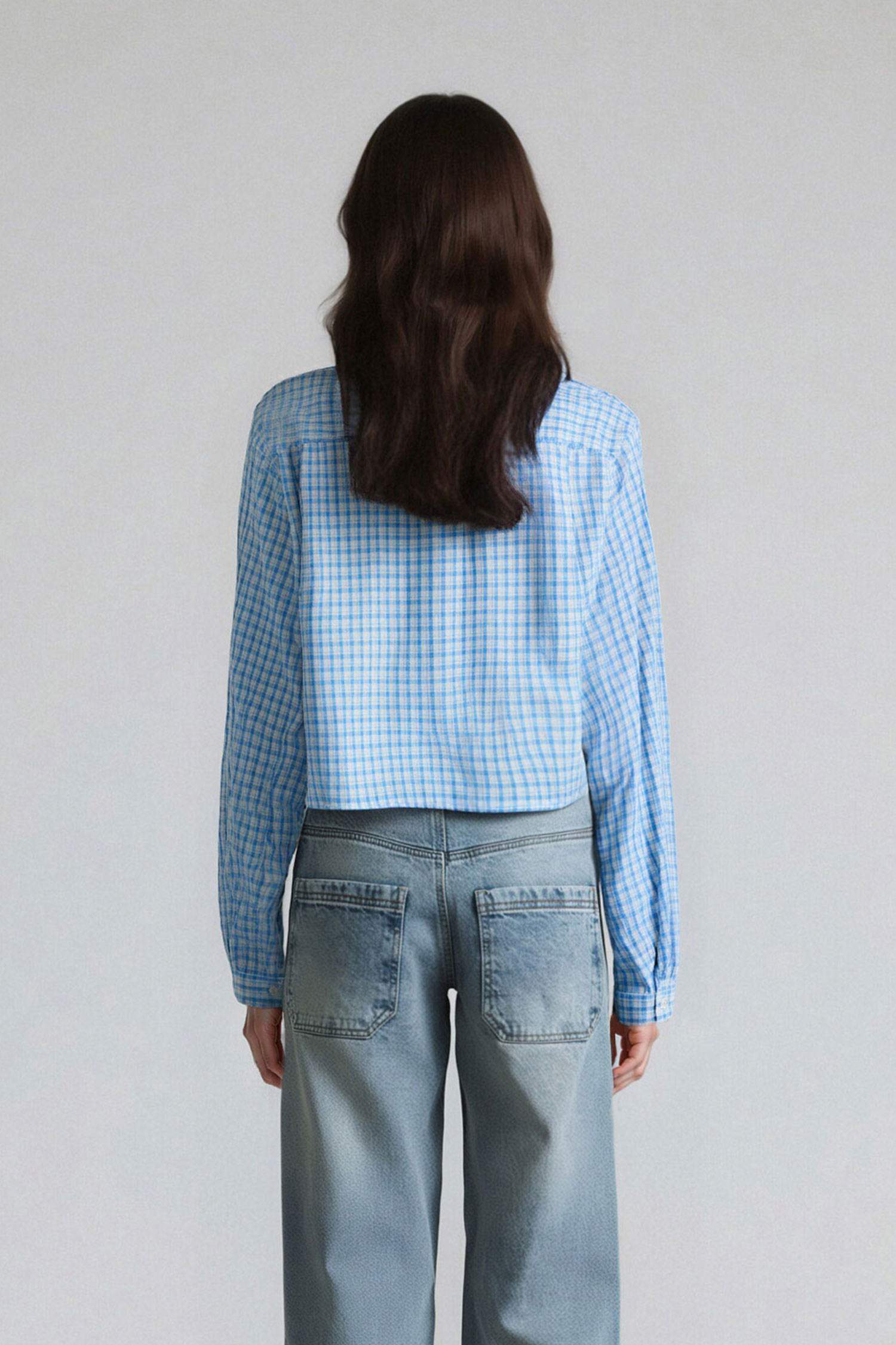 Coool Oversize Geniş Kalıp Pötikareli Uzun Kollu Gömlek