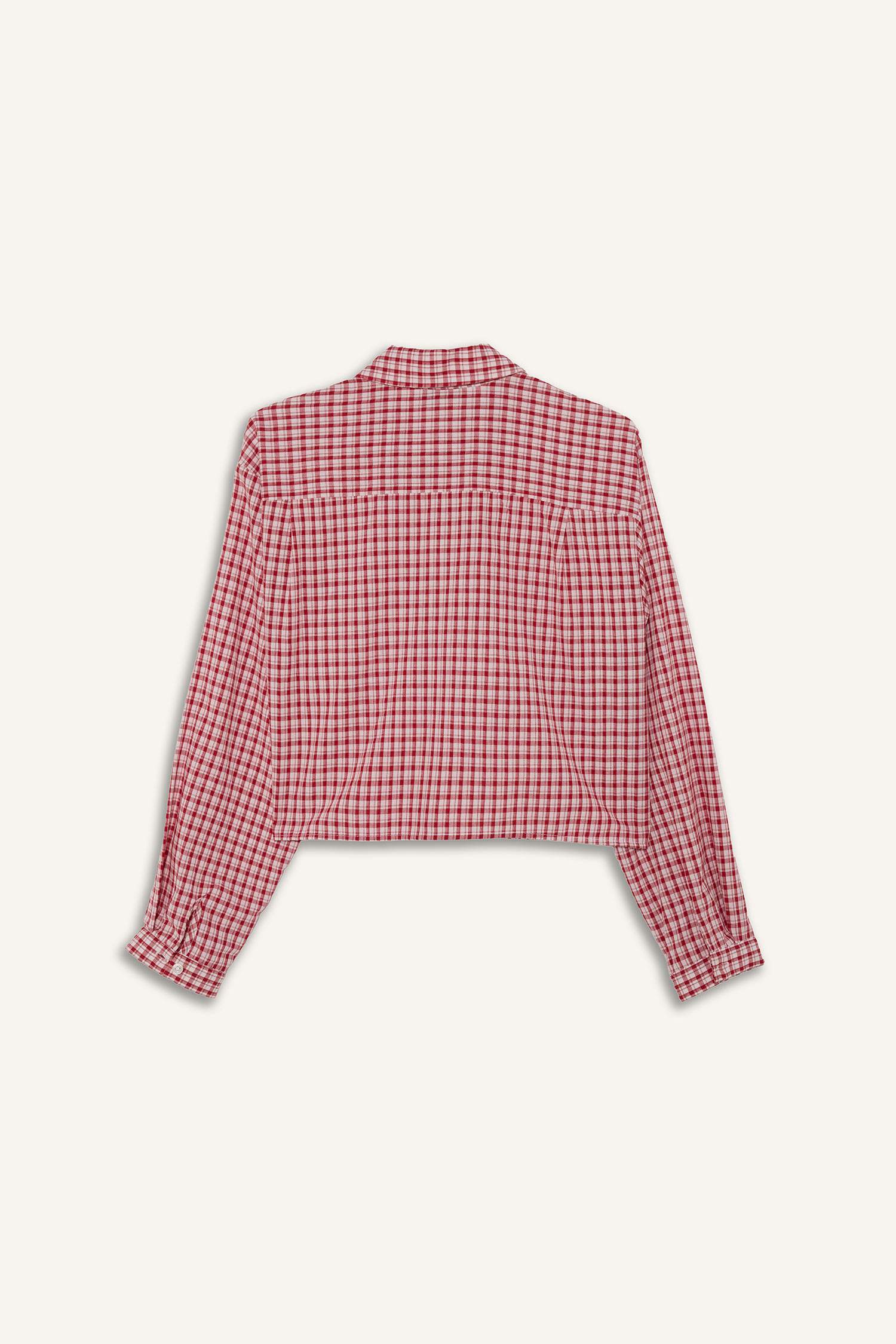 Oversize Fit Shirt Collar Long Sleeve Shirt