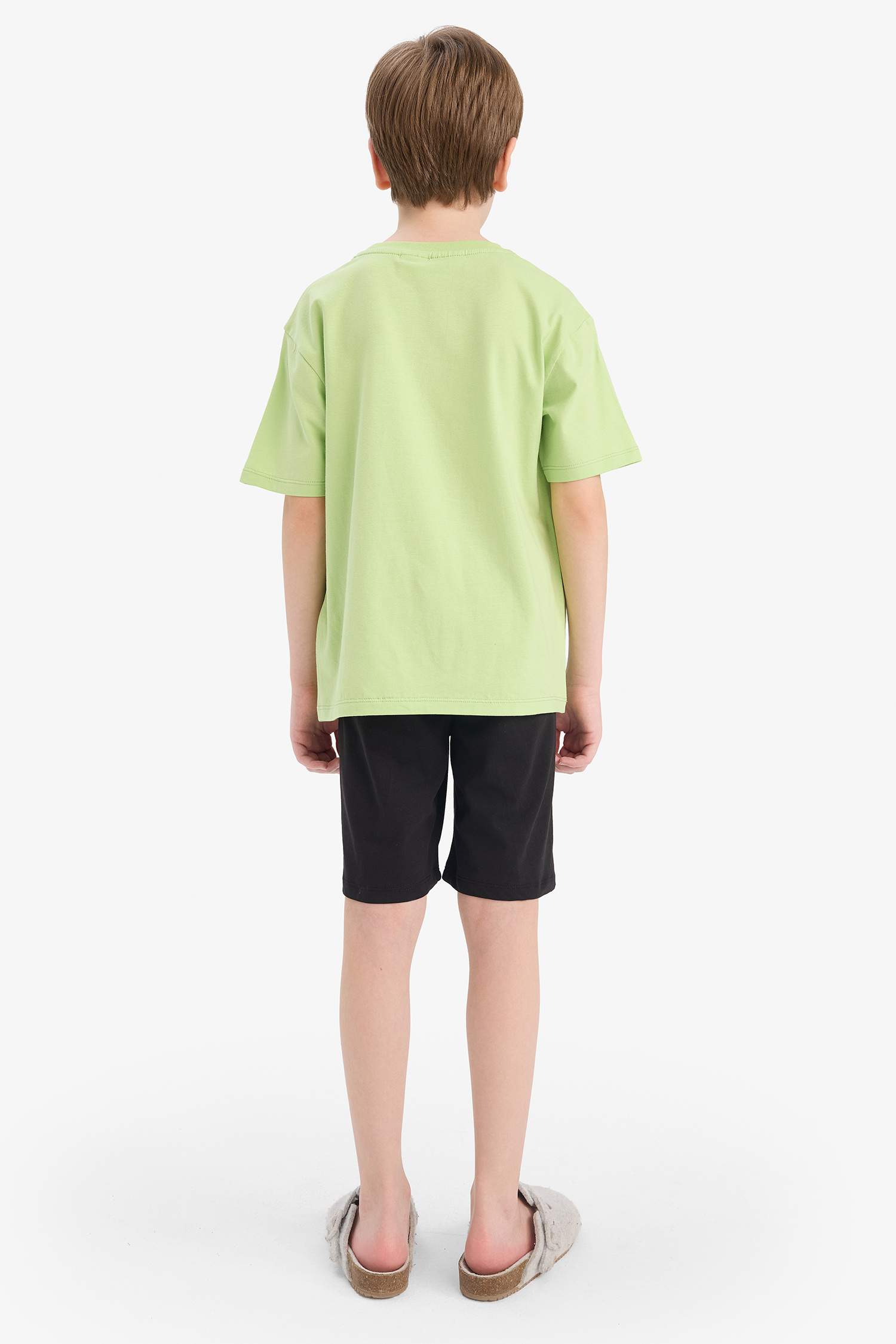 Erkek Çocuk Ninja Turtles-Retro Pijama Takımı Kısa Kollu Üst Şort