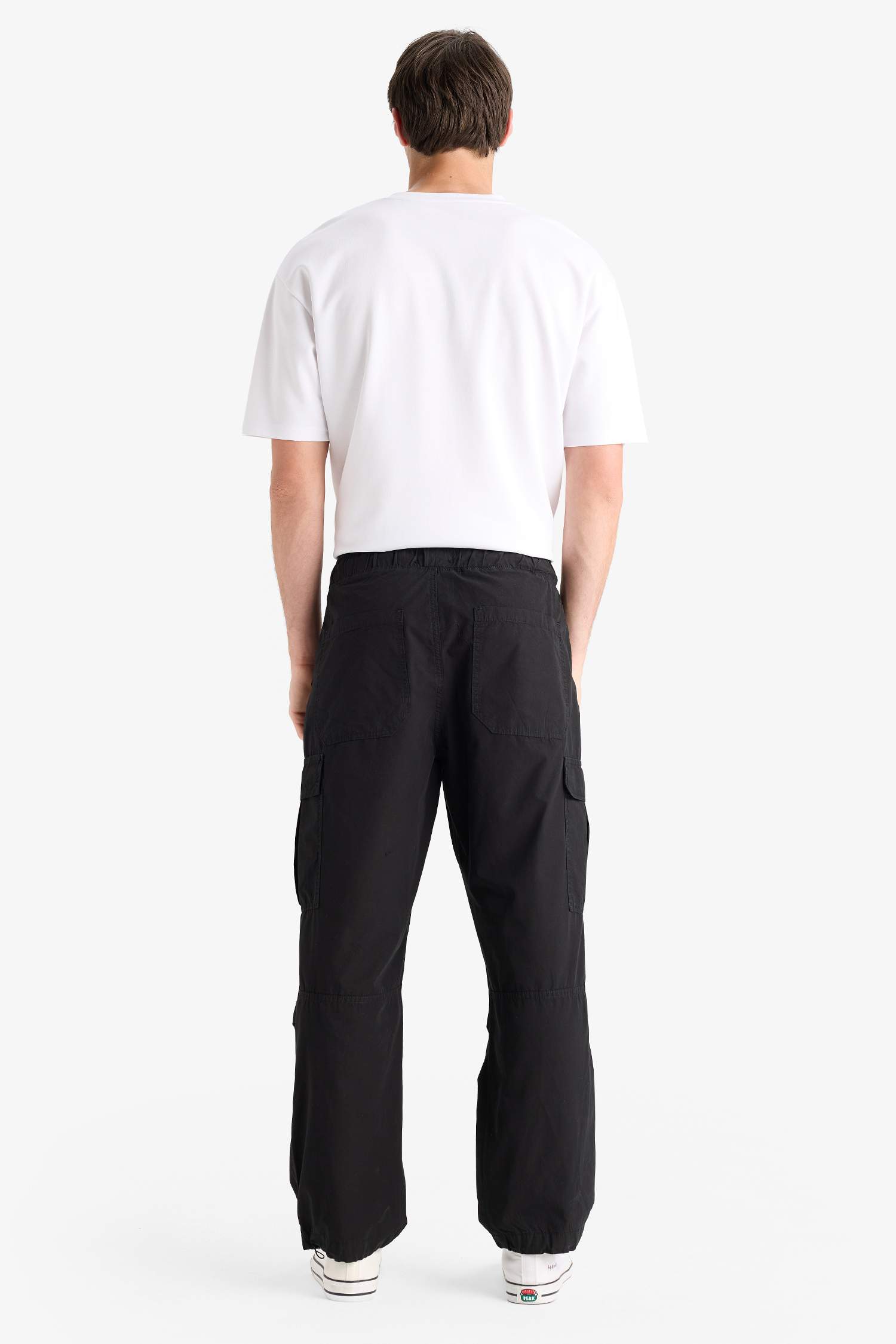 %100 Pamuk Bol Rahat Kesim Wide Leg Kargo Cepli Geniş Paça Yazlık Pantolon