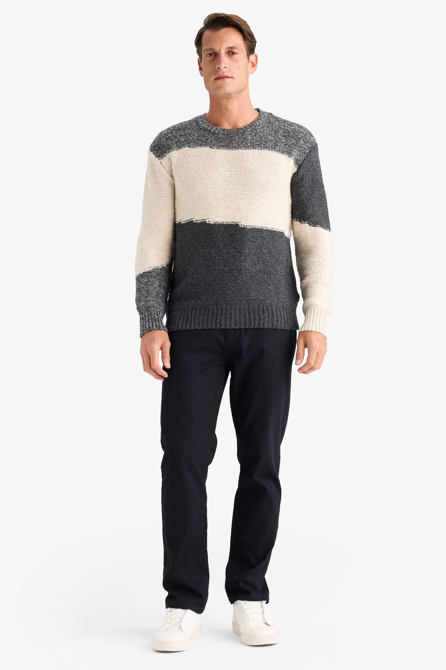 Standart Fit Bisiklet Yaka Triko Kazak