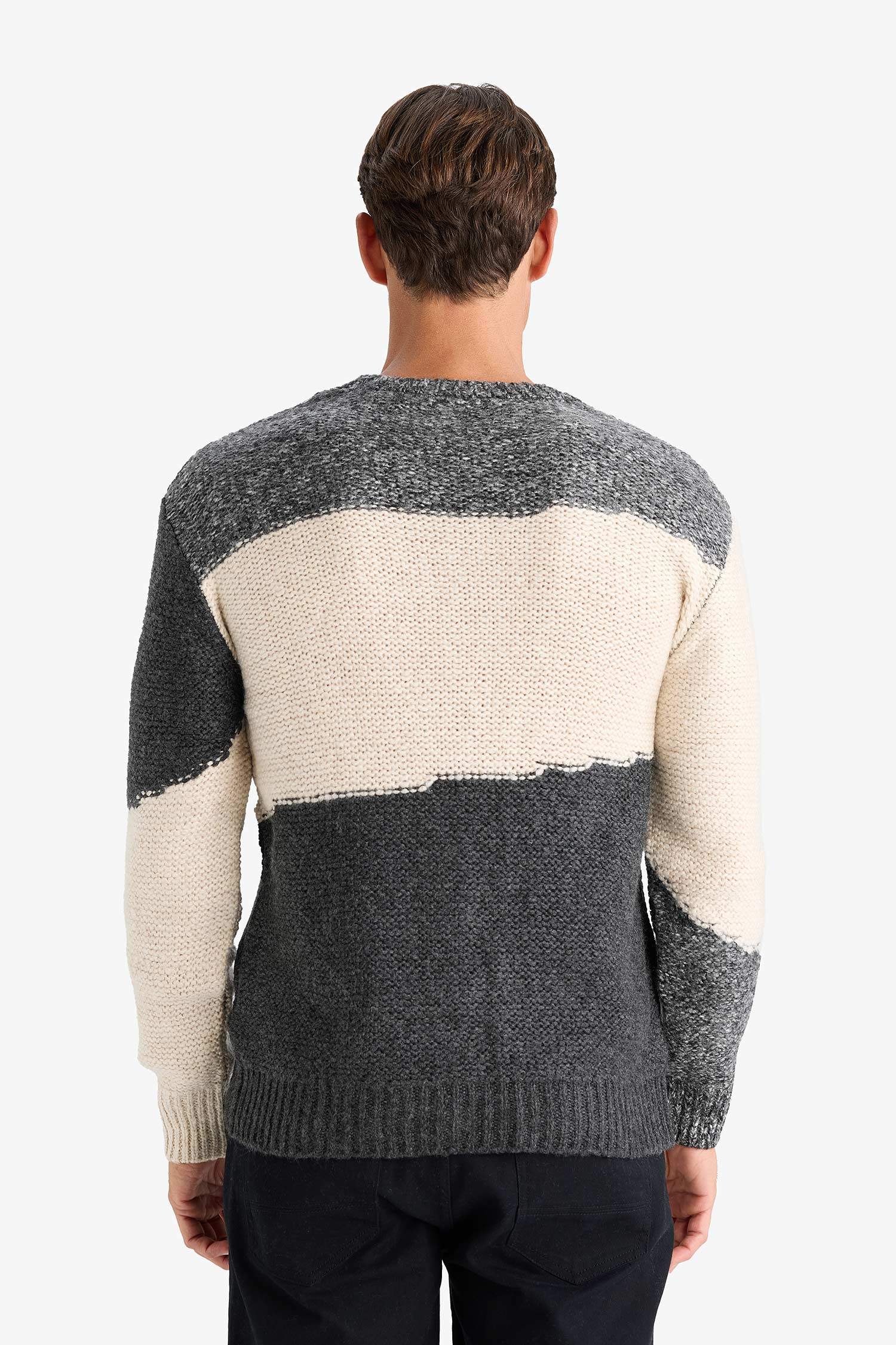 Standart Fit Bisiklet Yaka Triko Kazak