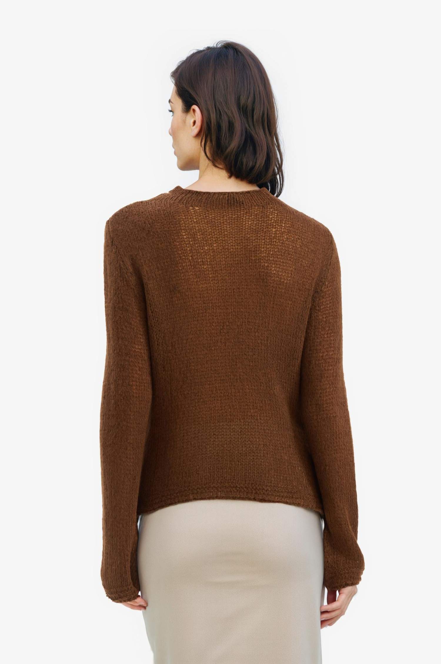 Regular Fit Boat Neck Basic Knit Pullover