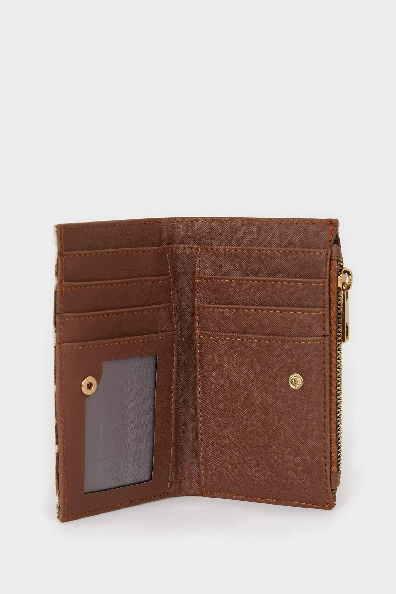 Kadın Desenli Suni Deri Cüzdan