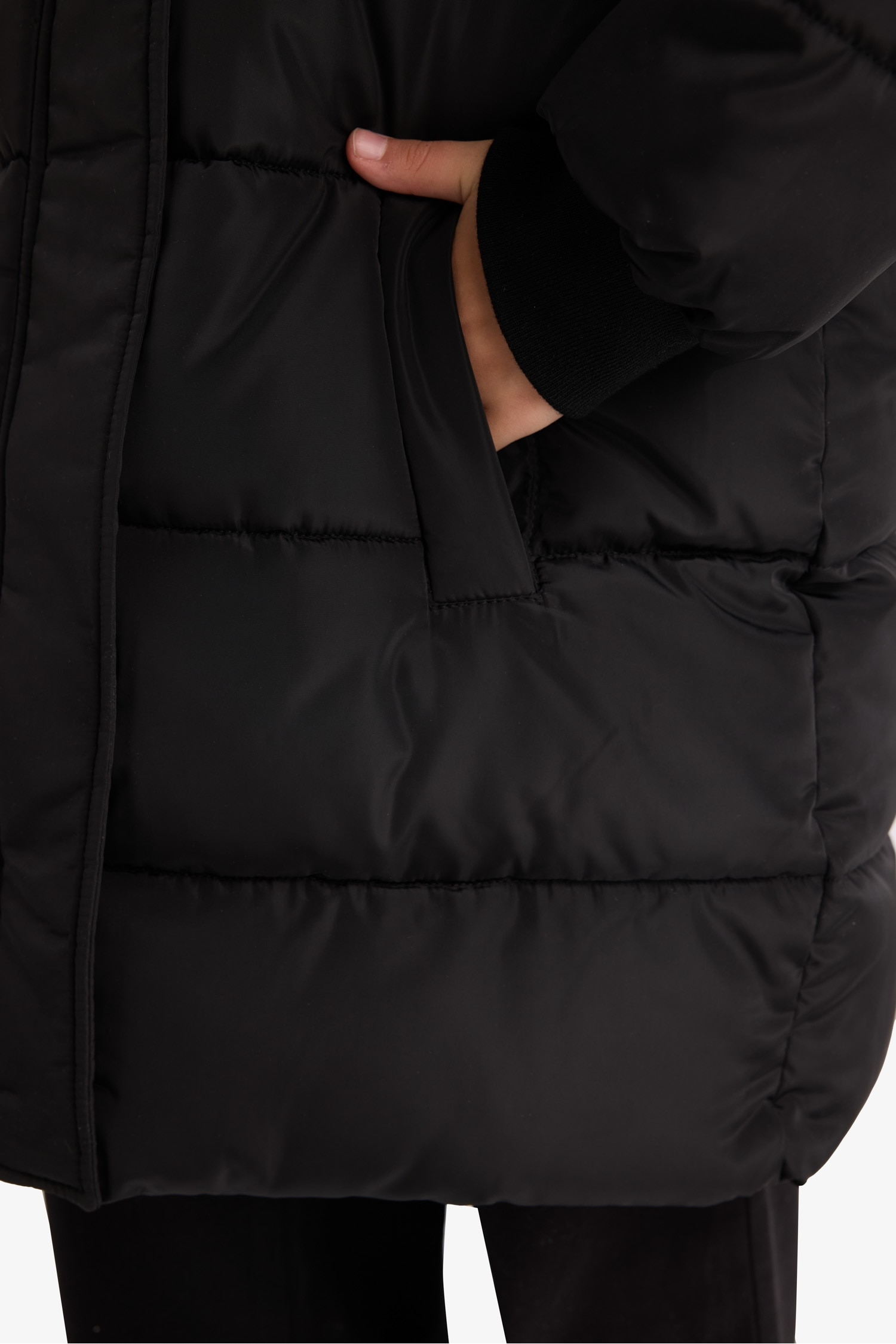 Girl Hooded Zippered Waterproof Puffer Jacket