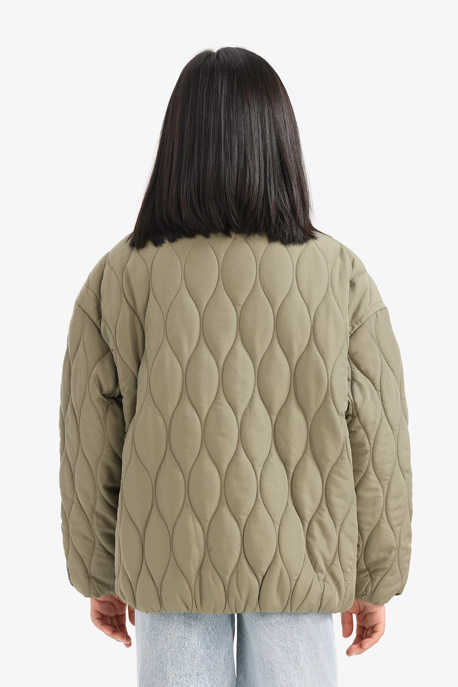 Girl Quilted Zippered Waterproof Puffer Jacket