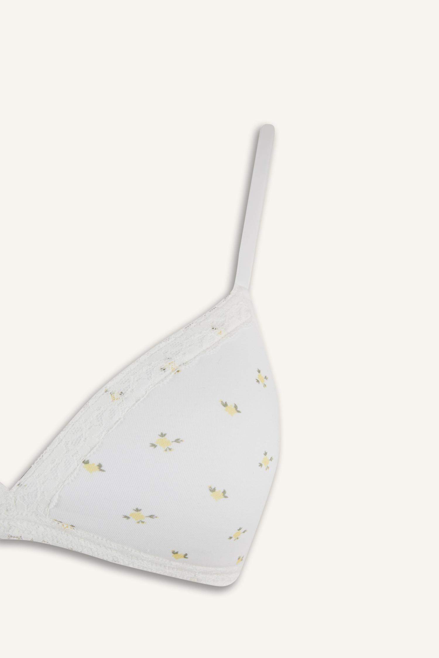 Baskılı Dantel Detaylı First Bra-Fall in Love