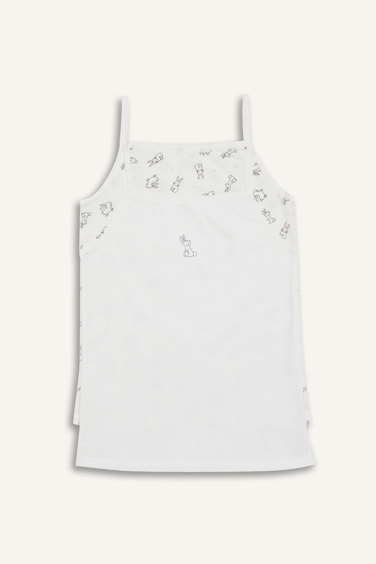 Girl Patterned 2 Piece Undershirt